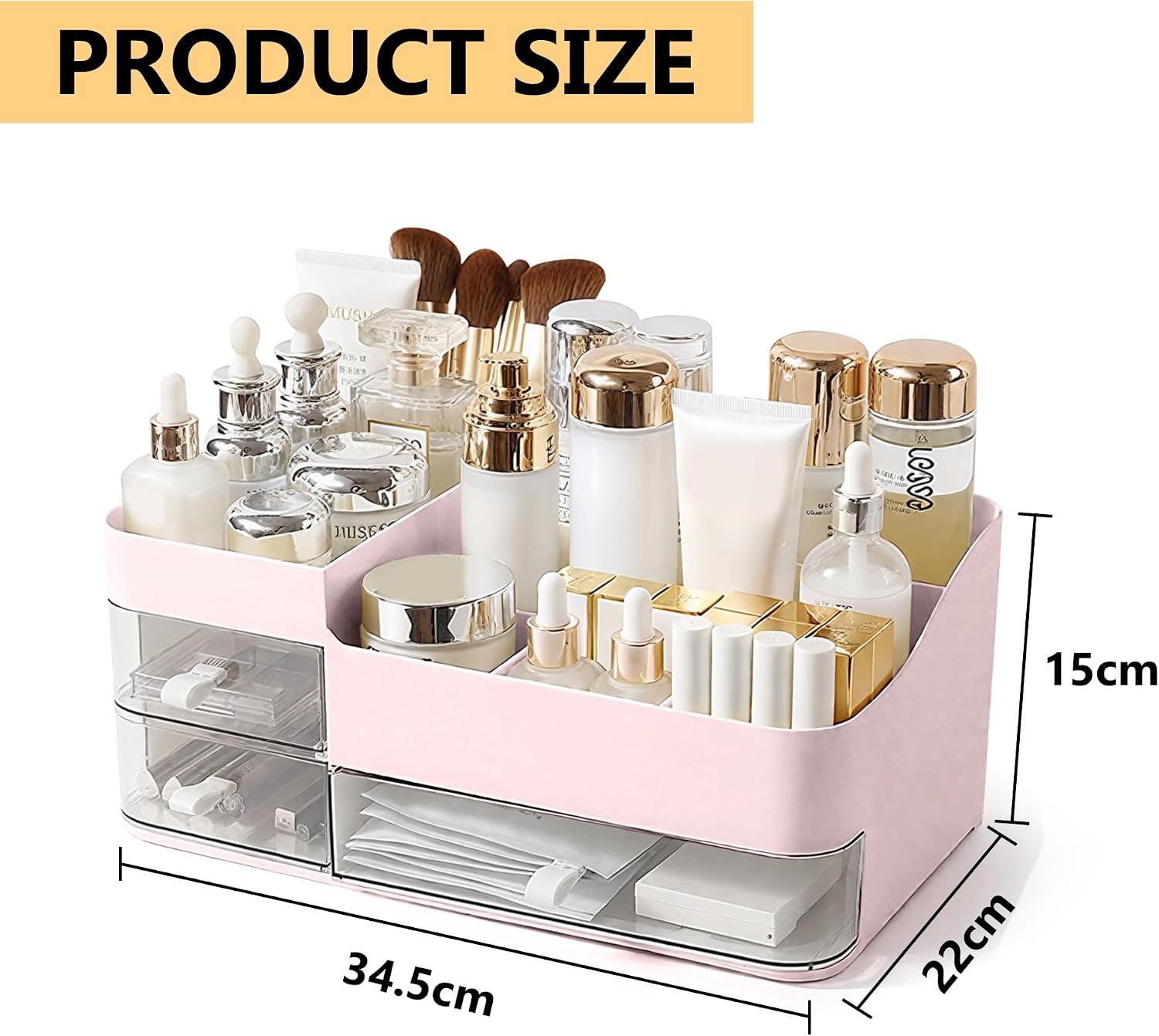 Detalle 2 de Lacusmall Desktop Makeup Organiser 1pc