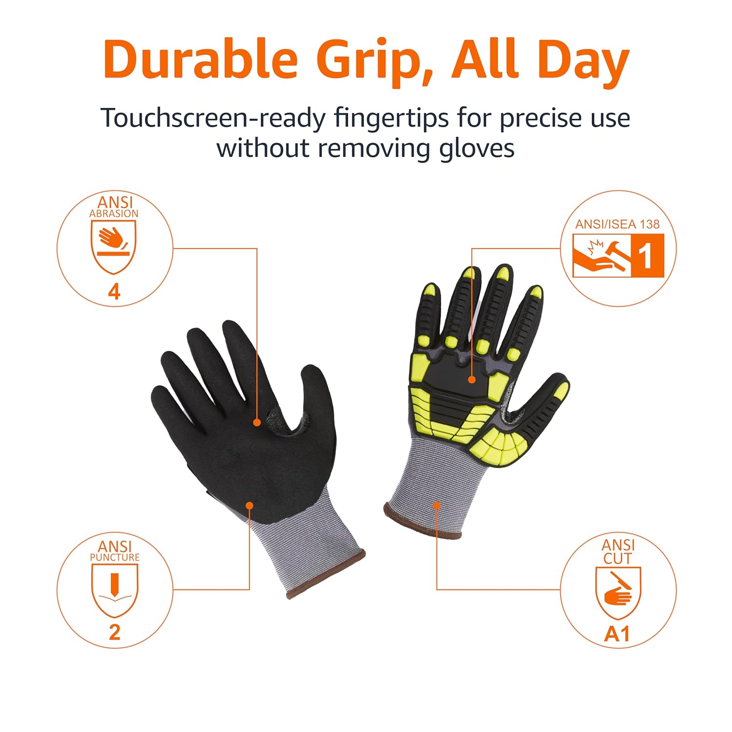 Thumbnail 2 de Amazon Basics Cut Level A1 Gloves 120 pairs 🧤