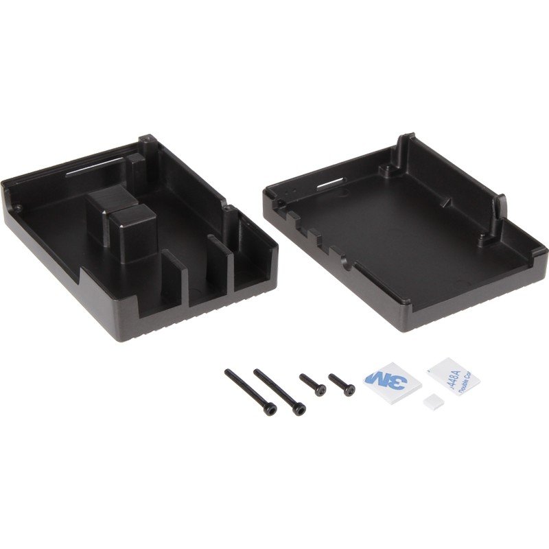 Detalle 2 de JOY-IT Carcasa de Aluminio Negra para Raspberry Pi 4B – Modelo RB-AlucaseP4