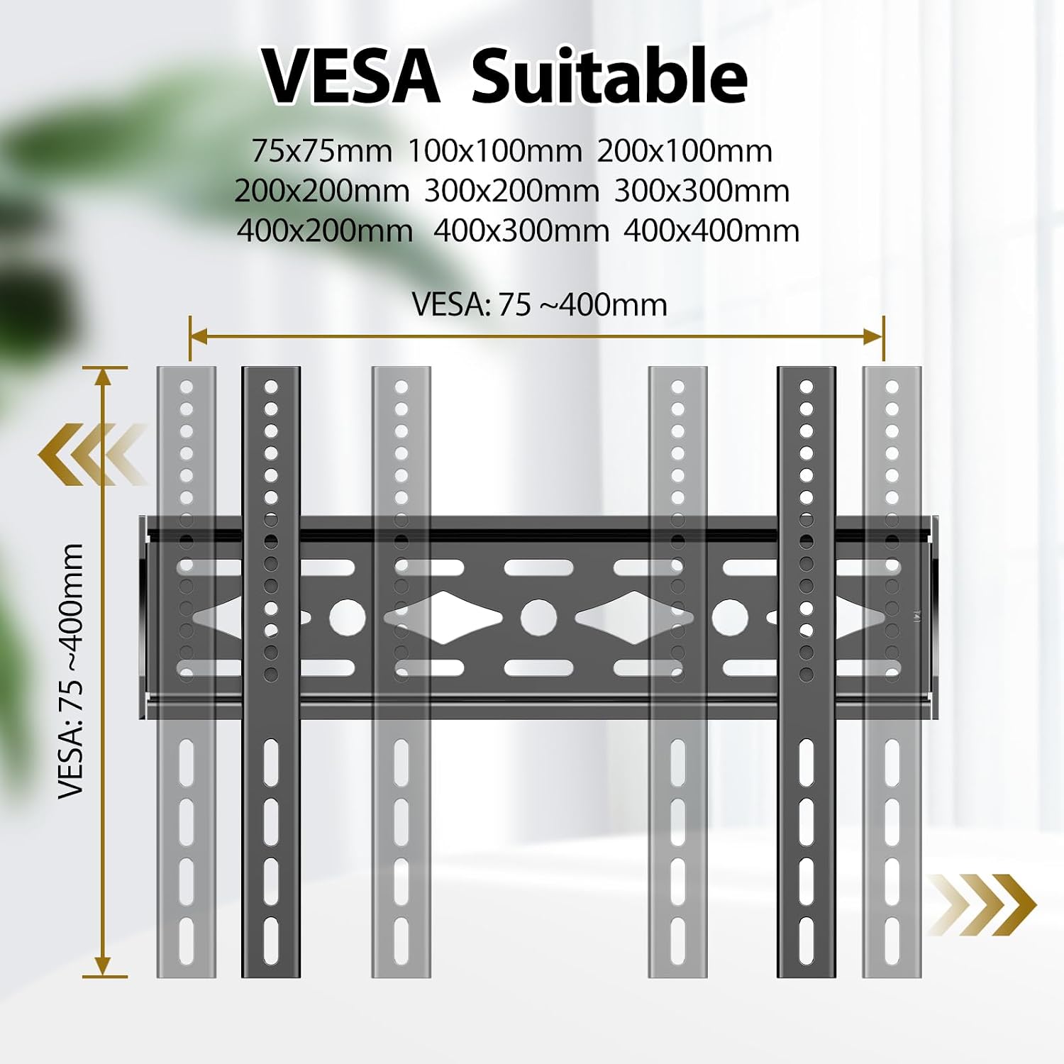 Detalle 1 de Fixed TV wall mount 26-63 inch, 50kg
