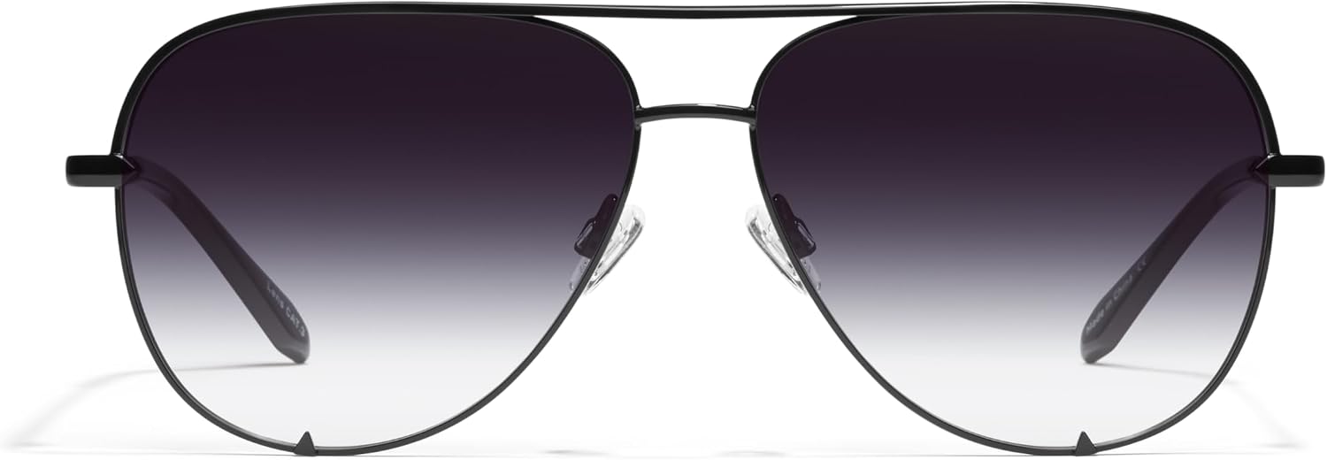 Detalle 2 de QUAY Polarized Unisex Aviator Sunglasses with UV Protection