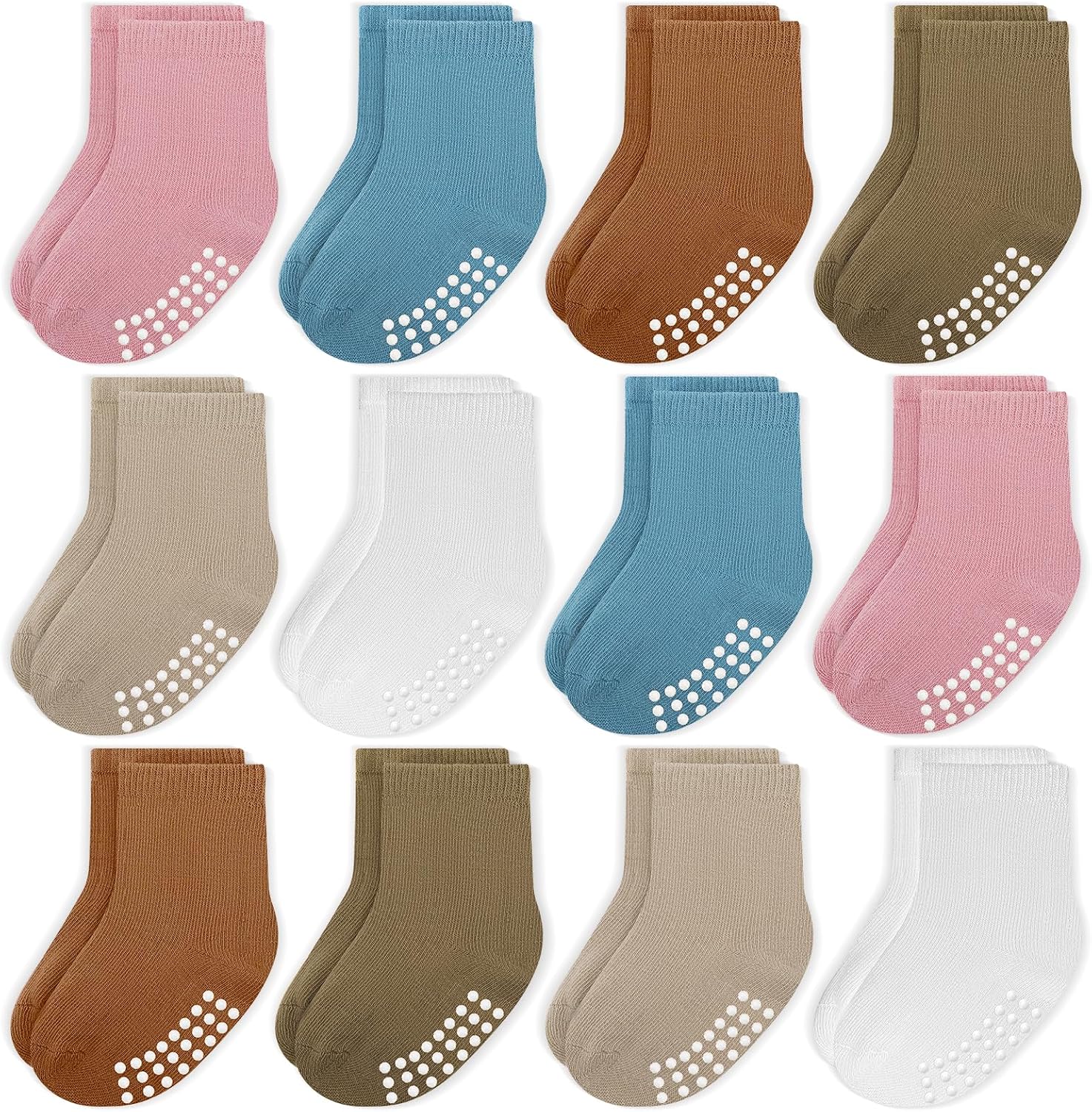 Detalle 2 de Baby Toddler Crew Socks, 12-Pack