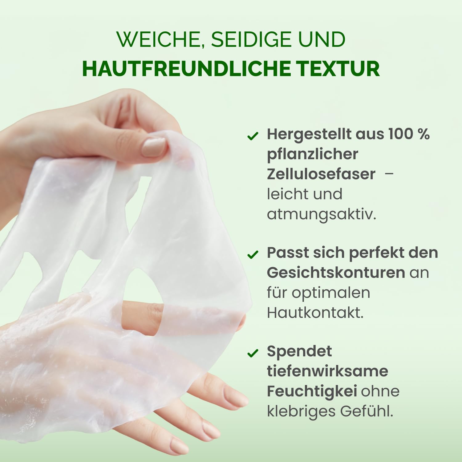 Thumbnail 3 de PLANTIFIQUE Koreanische Gesichtsmaske 5-Pack – Hydrierende Masken mit Superfoods & Hyaluronsäure