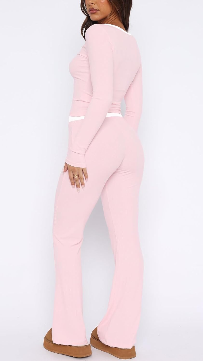 Detalle 1 de LACOZY Womens Long Sleeve Pajama Set 2‑Piece