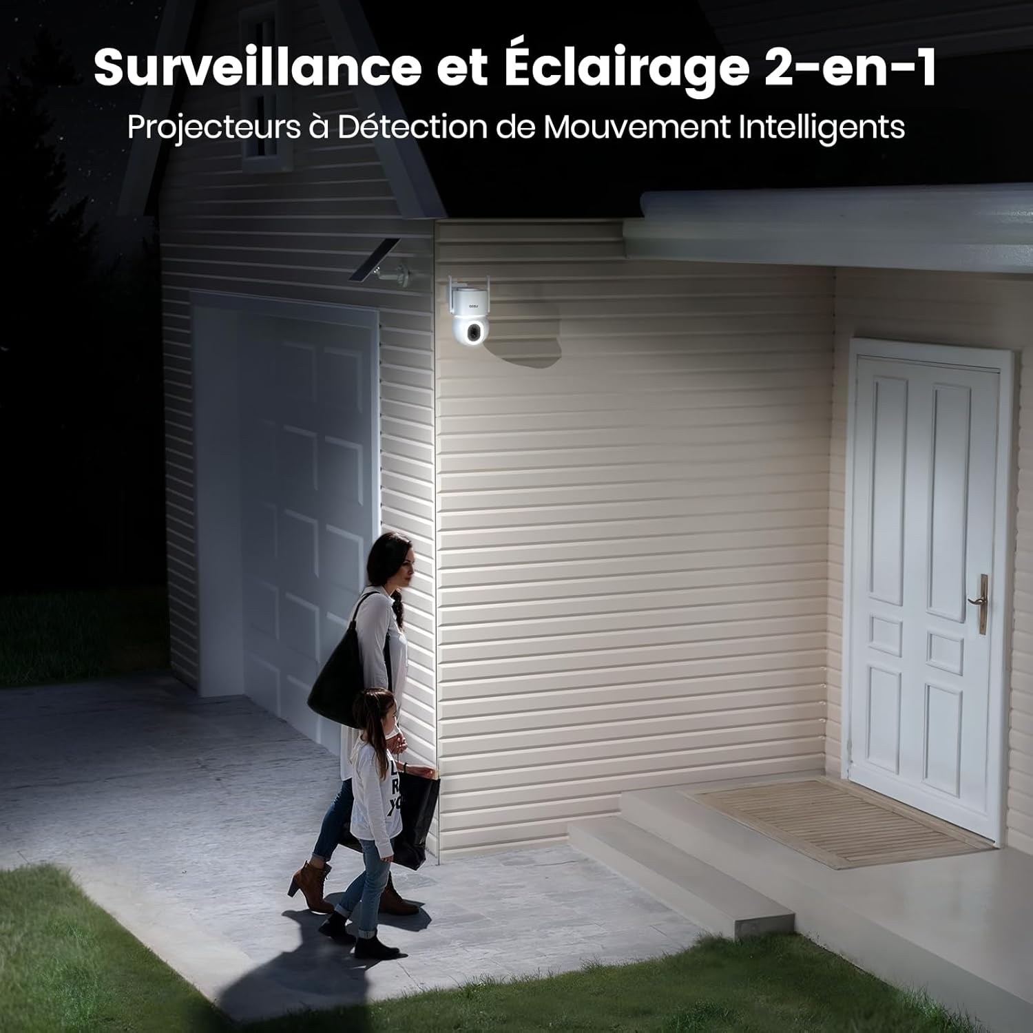 Thumbnail 2 de aosu 3K Caméra Surveillance WiFi Extérieure Sans Fil — Solaire, 360° PTZ avec Détection IA Personne/Véhicule/Animal et Vision Nocturne en Couleurs