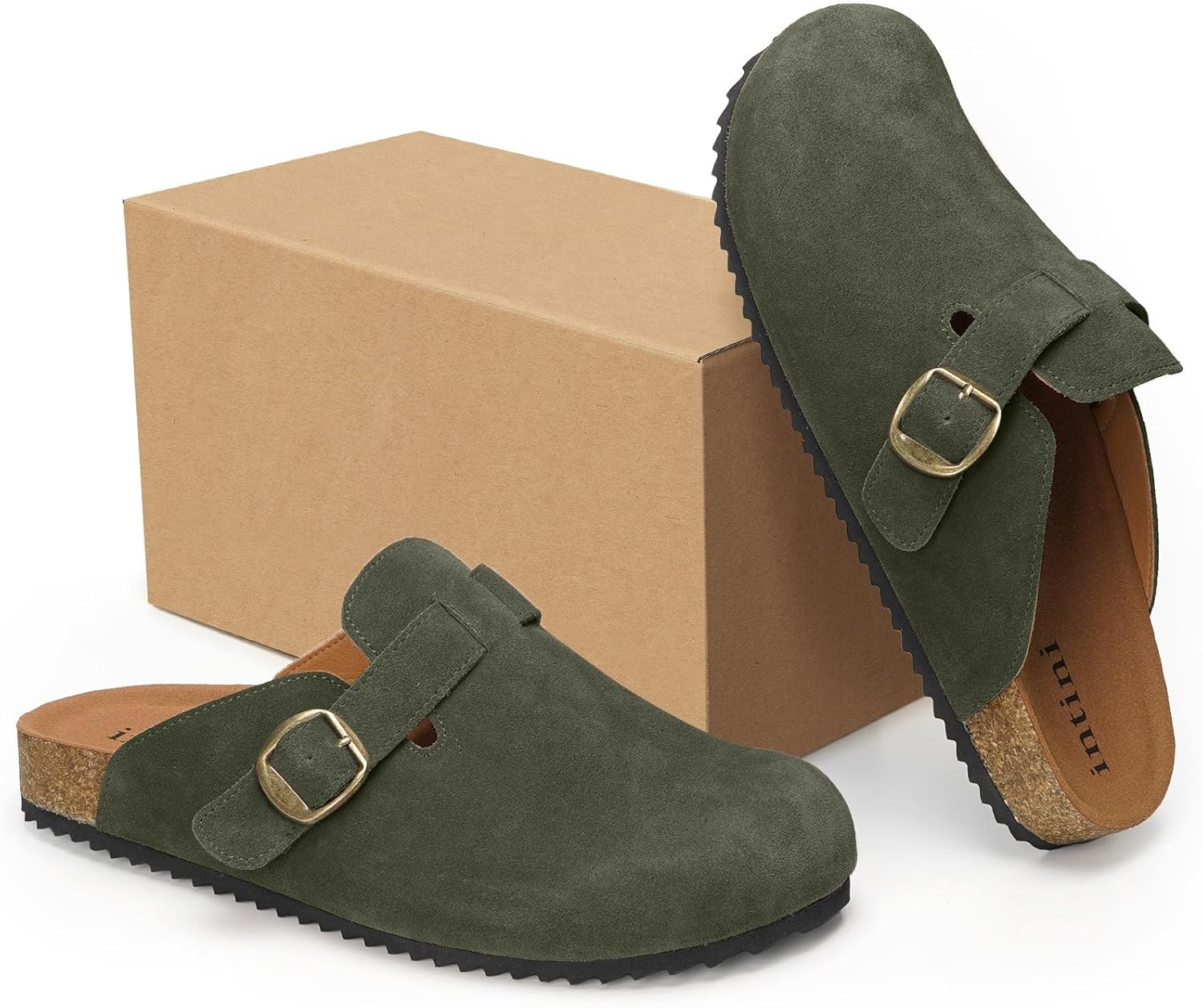 Thumbnail 4 de Sabot Donna/Ciabatte Uomo Chiuse con Comodo Pantofole in Pelle – Scarpe da Giardino Traspiranti (36-46)