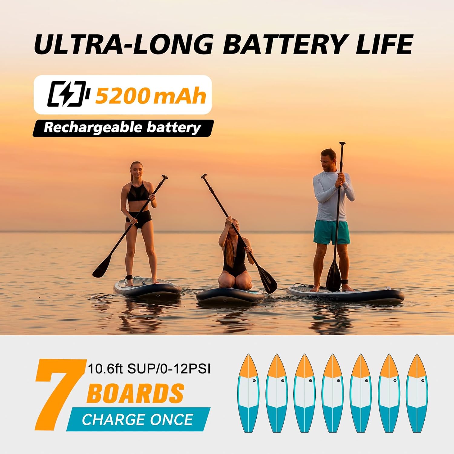 Thumbnail 5 de dwndpump Pompe électrique Portable pour Paddle Board – Haute pressions et 2 niveaux avec arrêt automatique