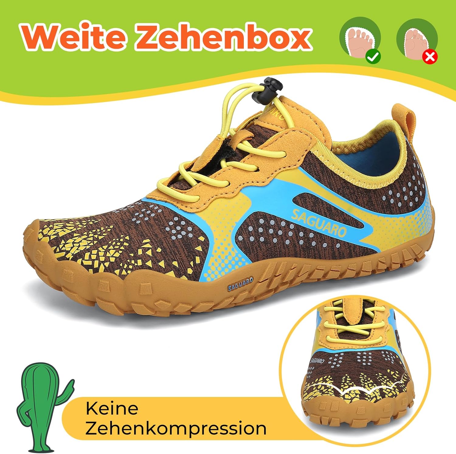 Thumbnail 1 de SAGUARO Barfußschuhe Kinder – Schnelltrocknende Barfußschuhe Gr. 24–36