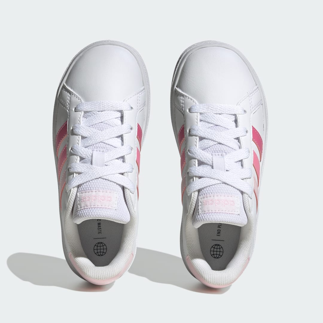 Detalle de Zapatilla Grand Court Lifestyle Tennis Lace-Up de Adidas – rosa