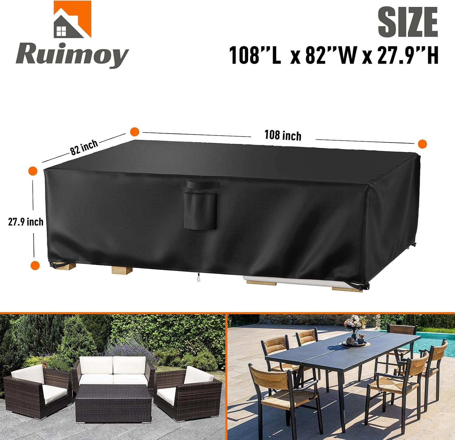 Detalle 2 de Outdoor Furniture Cover 108L x 82W in