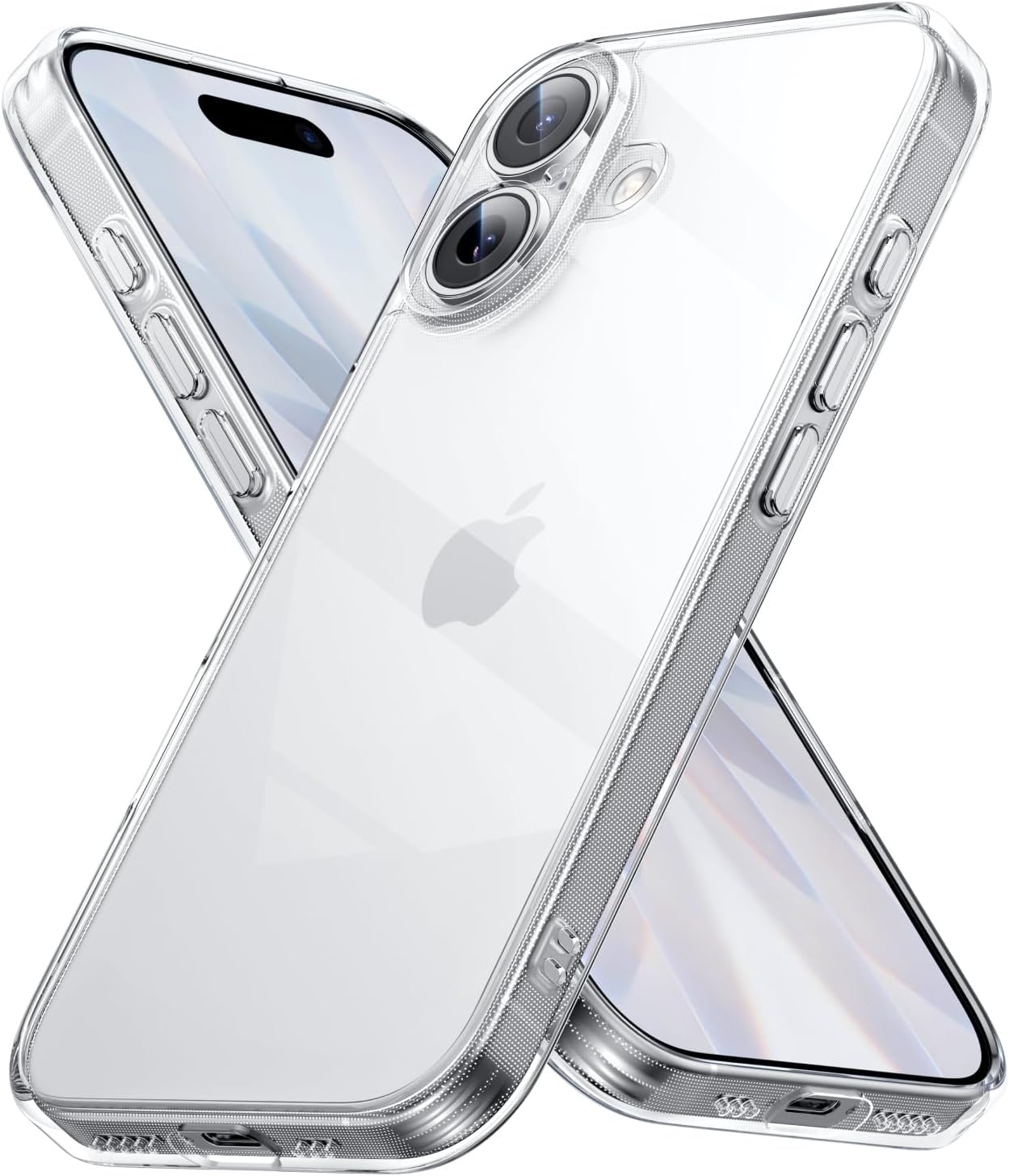 Detalle de UGREEN iPhone 17 case clear drop protection