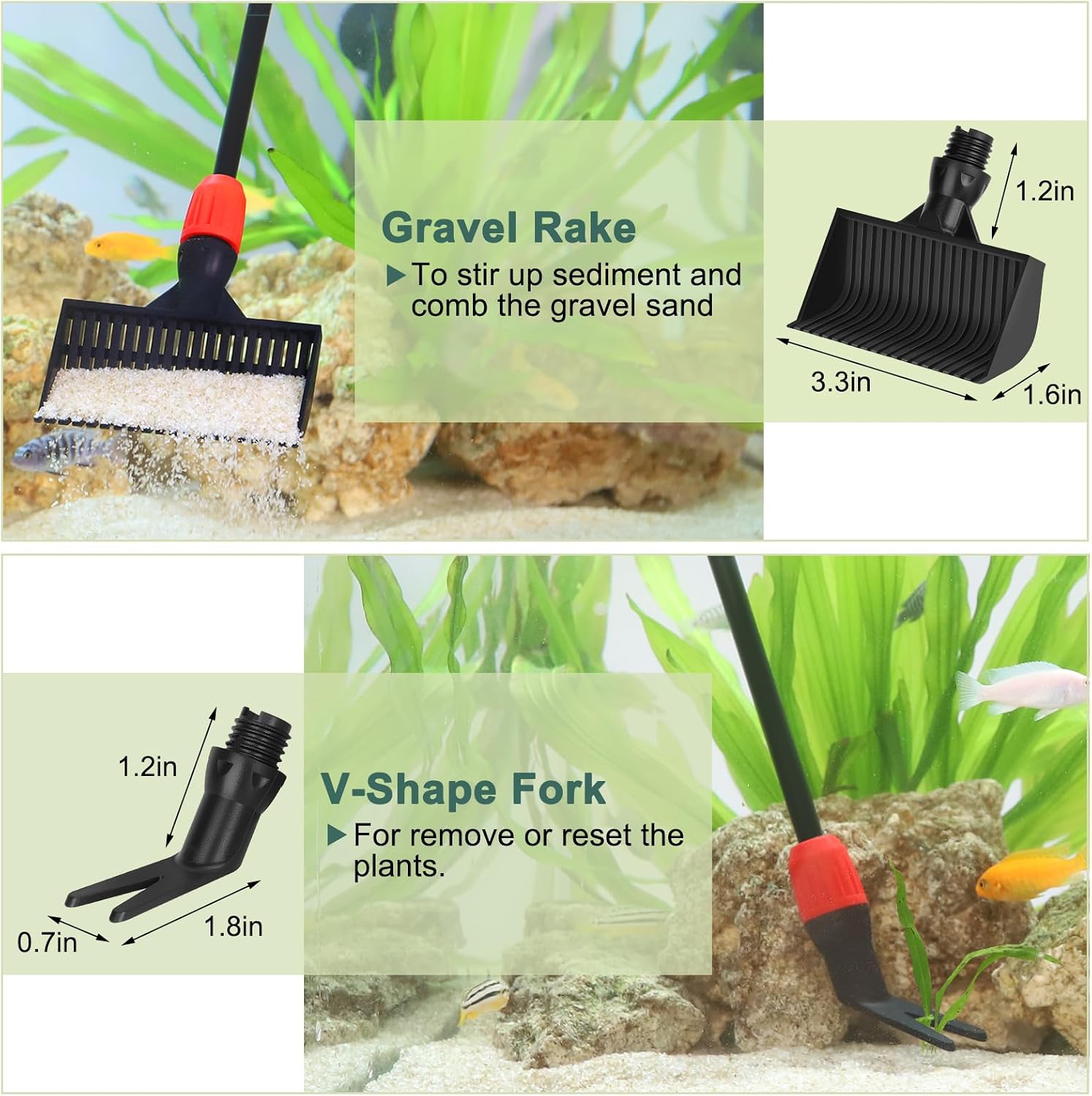 Detalle de Hygger 6-in-1 Multipurpose Fish Tank Cleaning Kit