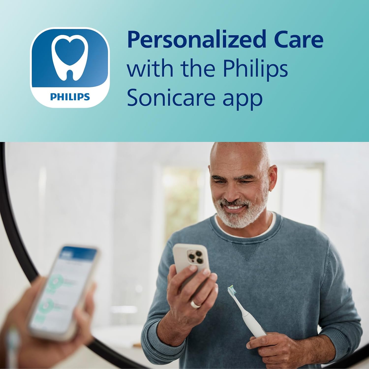 Thumbnail 4 de Philips Sonicare DiamondClean Smart 9300 (HX9903/65) Electric Toothbrush with App