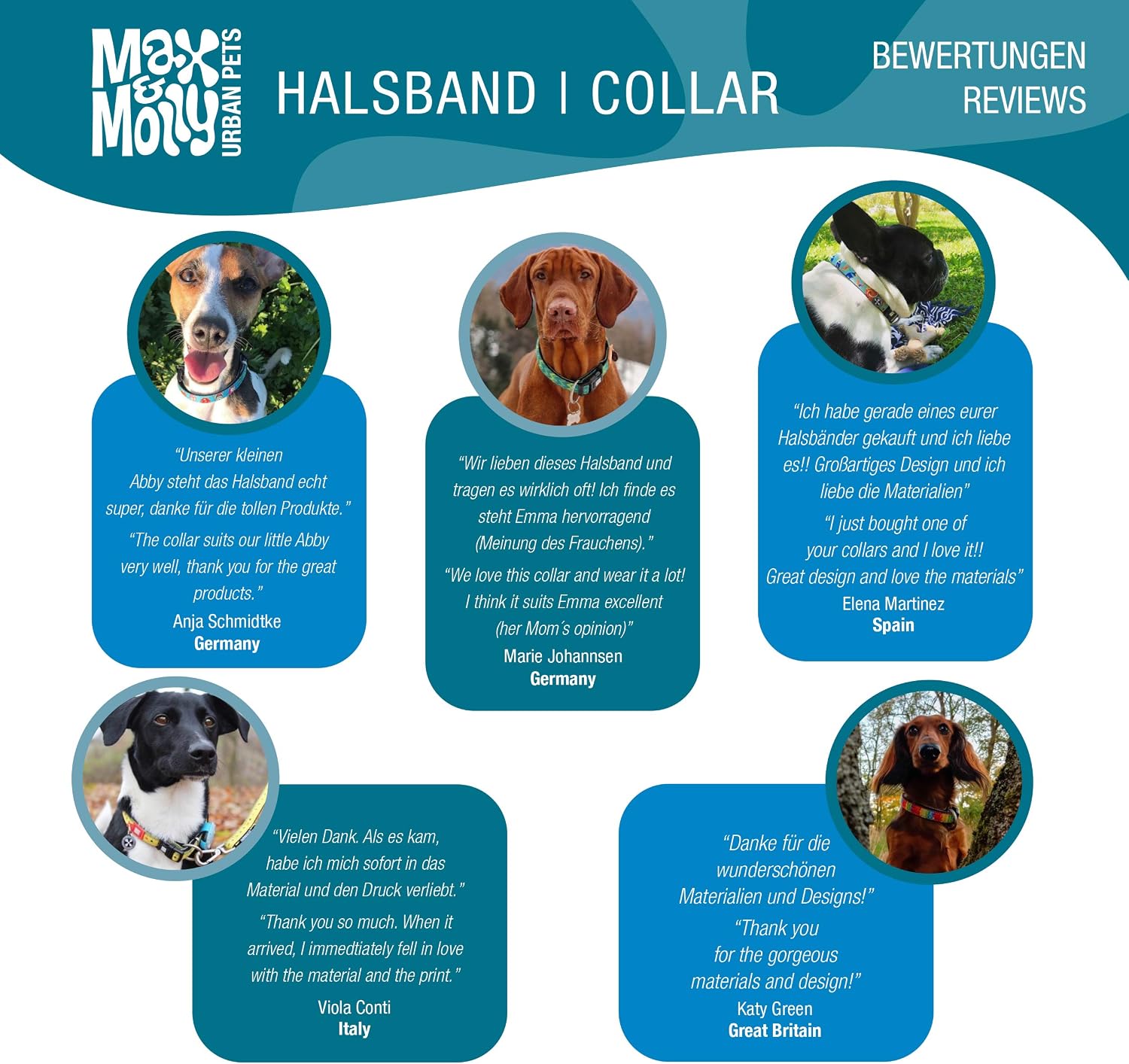 Thumbnail 4 de Max & Molly Dog Collar, Size S