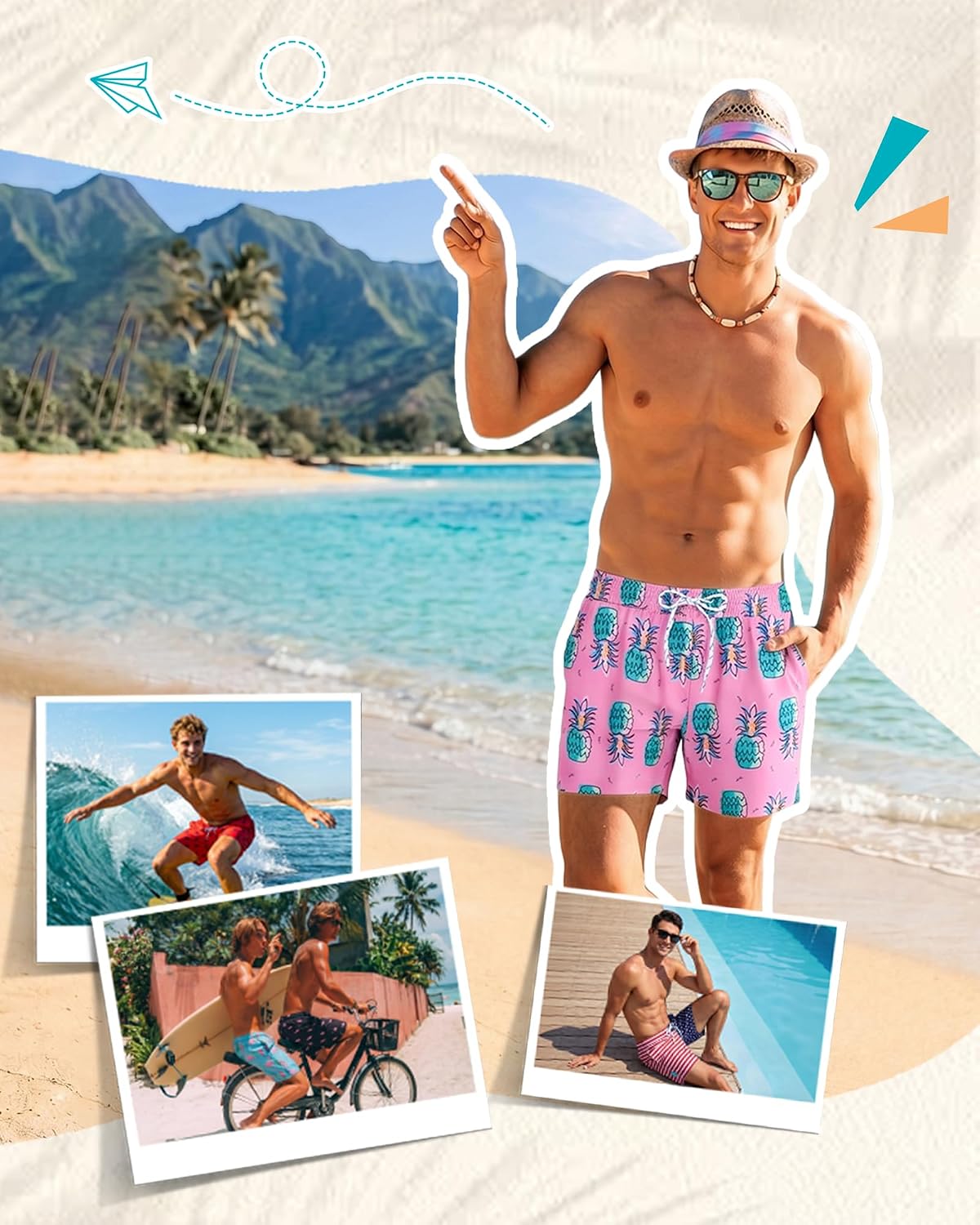 Thumbnail 5 de Sixfish Men's Swim Trunks, 5-Inch Inseam