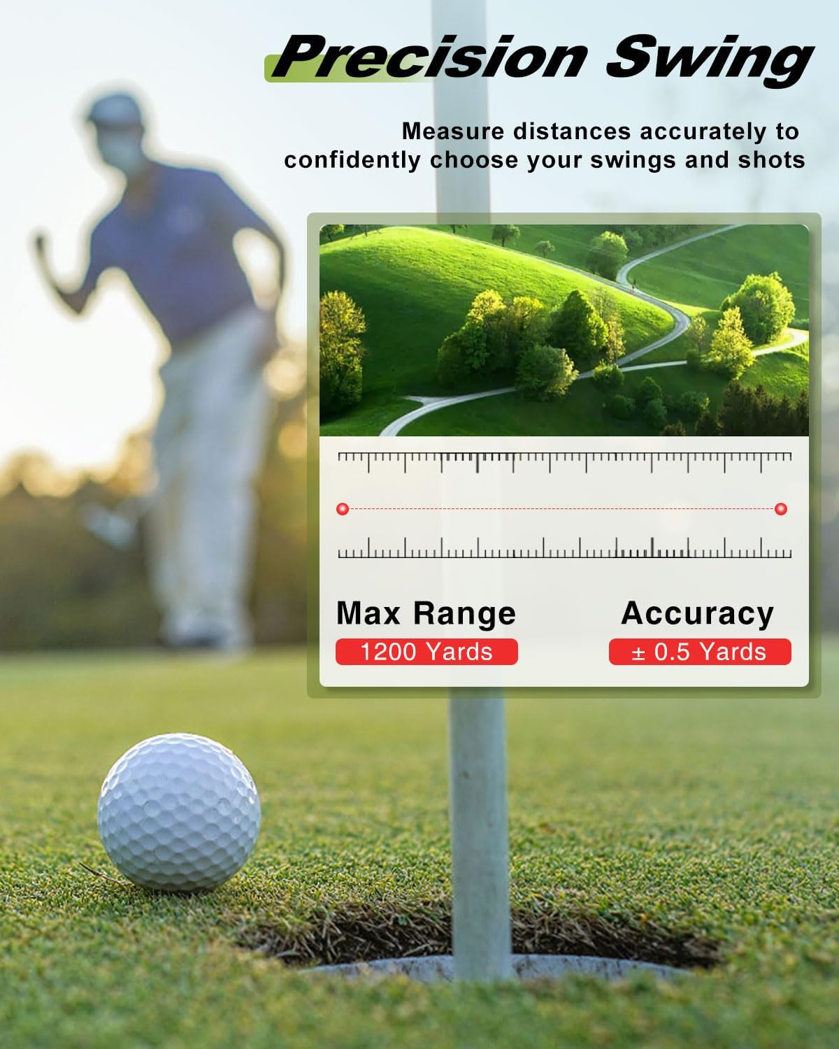 Detalle 2 de 1200 Yards Range Finder Golf 7X with Slope