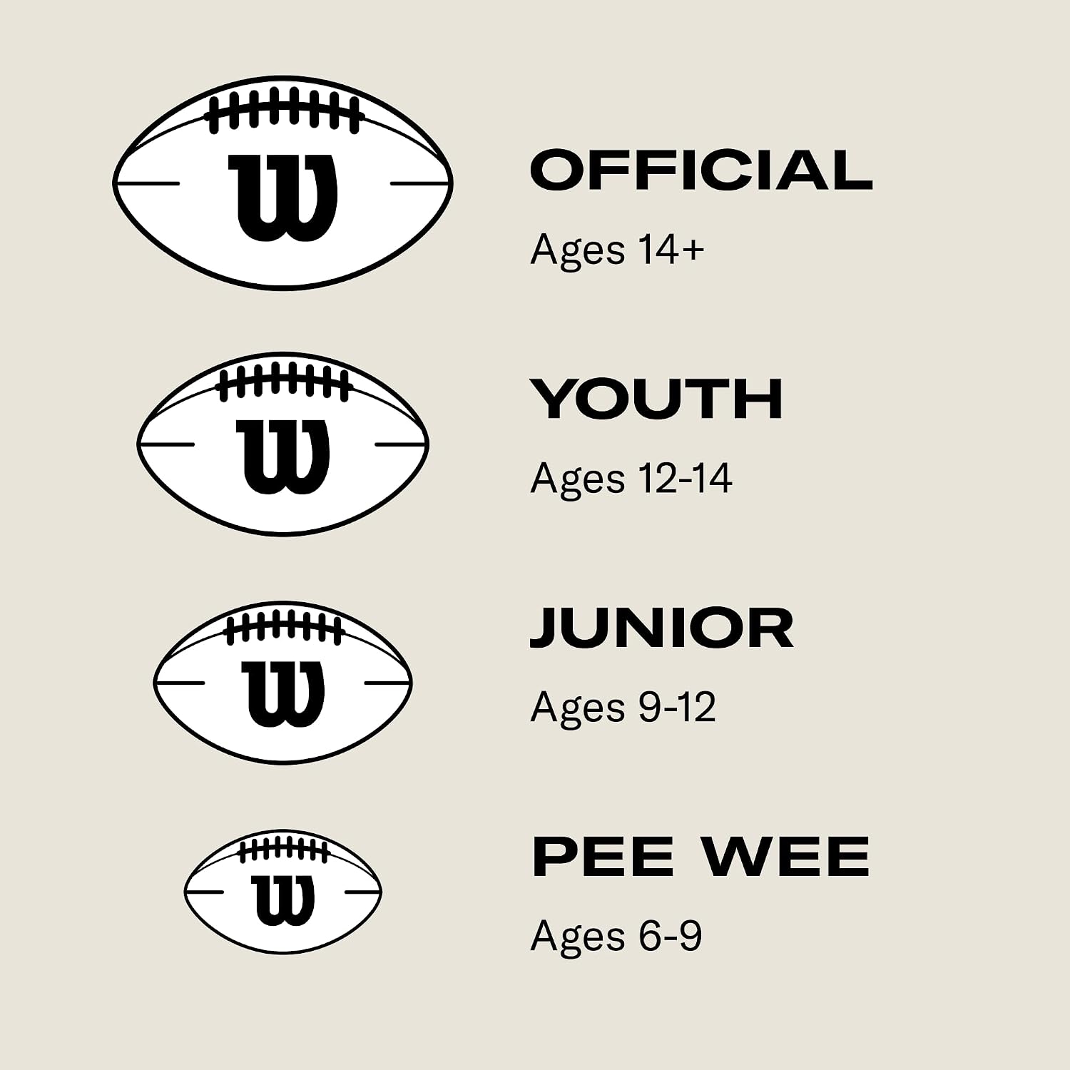 Detalle de Wilson GST Leather Game Football (Junior Size) - Brown
