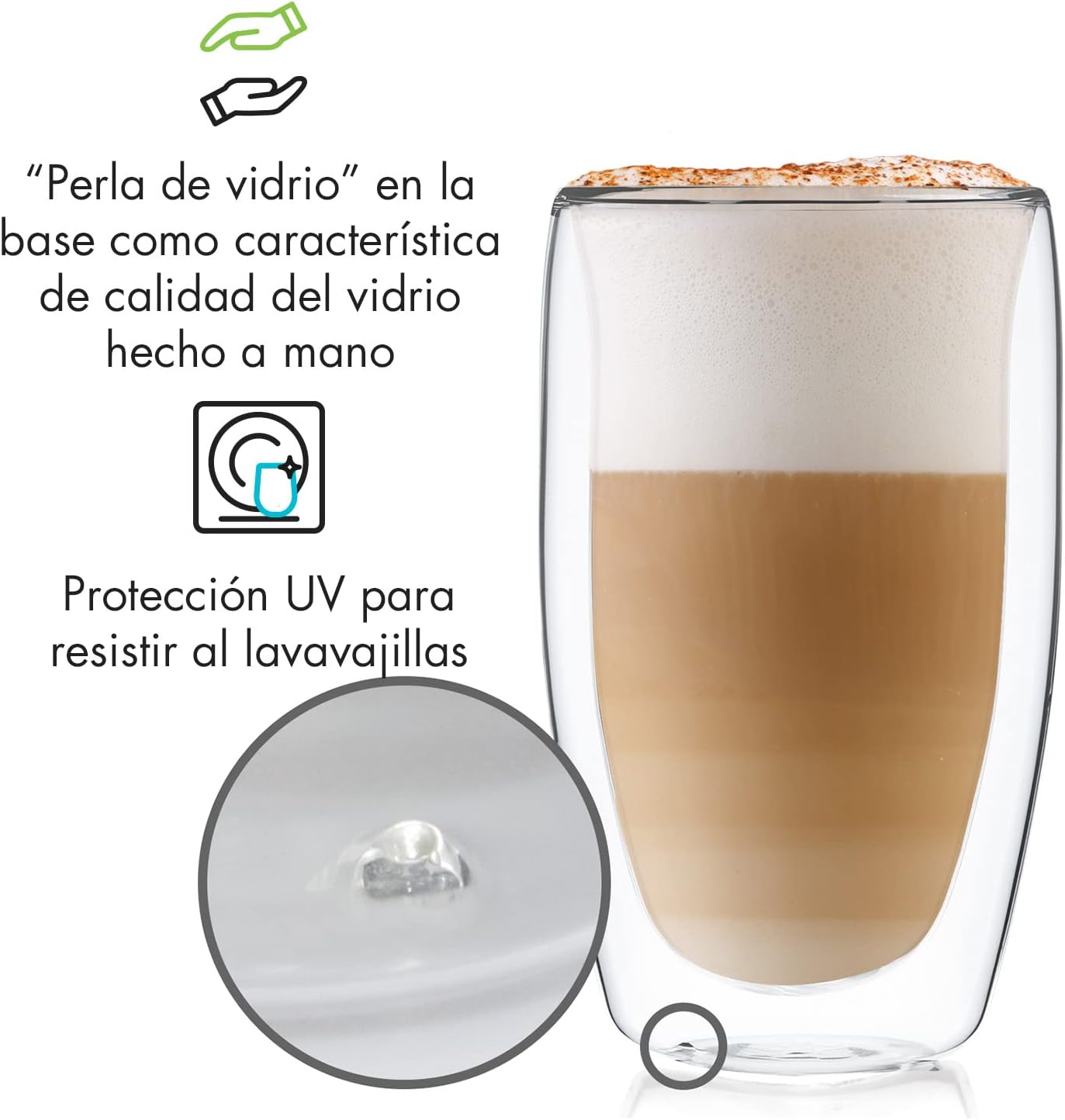 Thumbnail 5 de GLASWERK - Vasos de Latte Macchiato XXL 🥛 Juego de 2