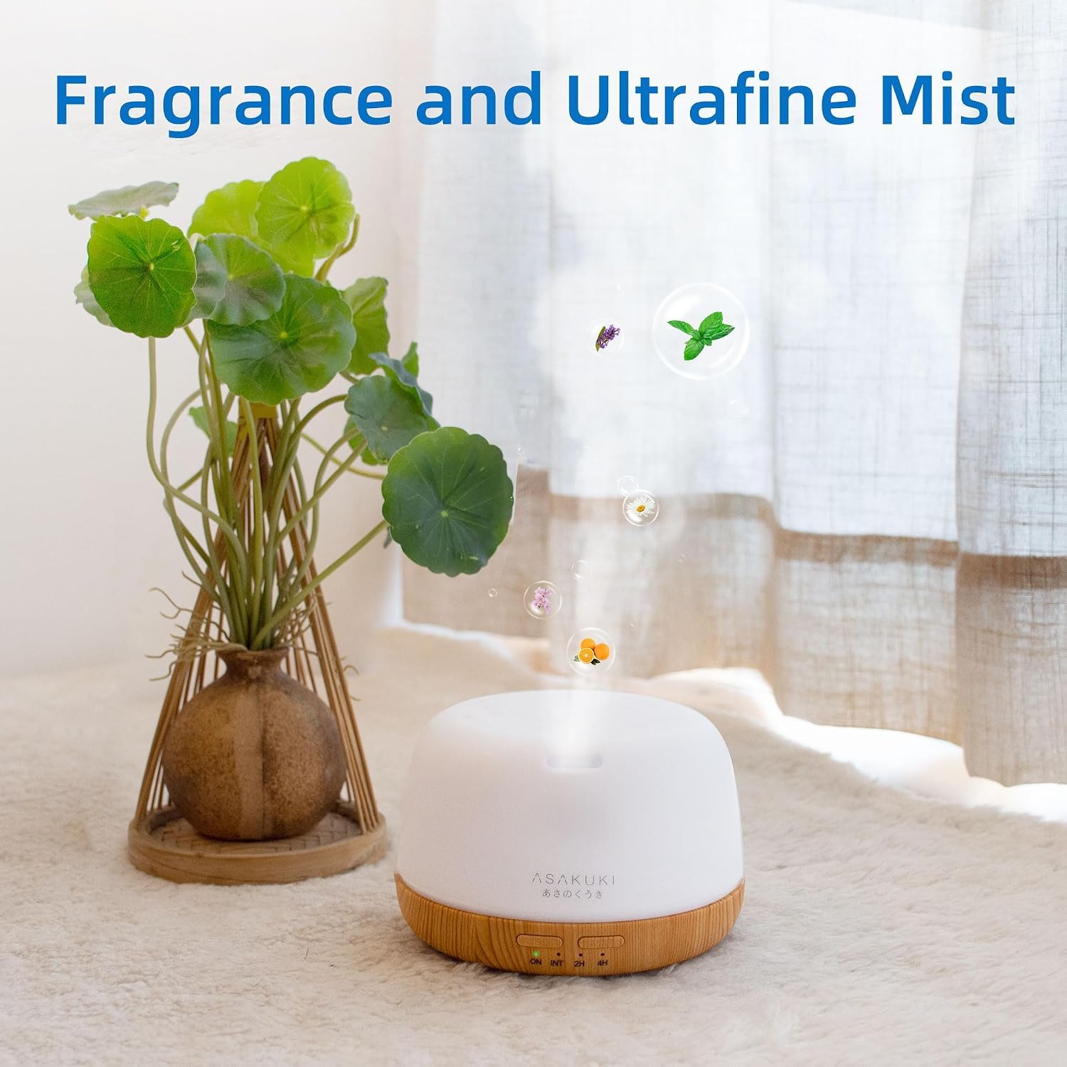 Thumbnail 4 de ASAKUKI 300ml Essential Oil Diffuser