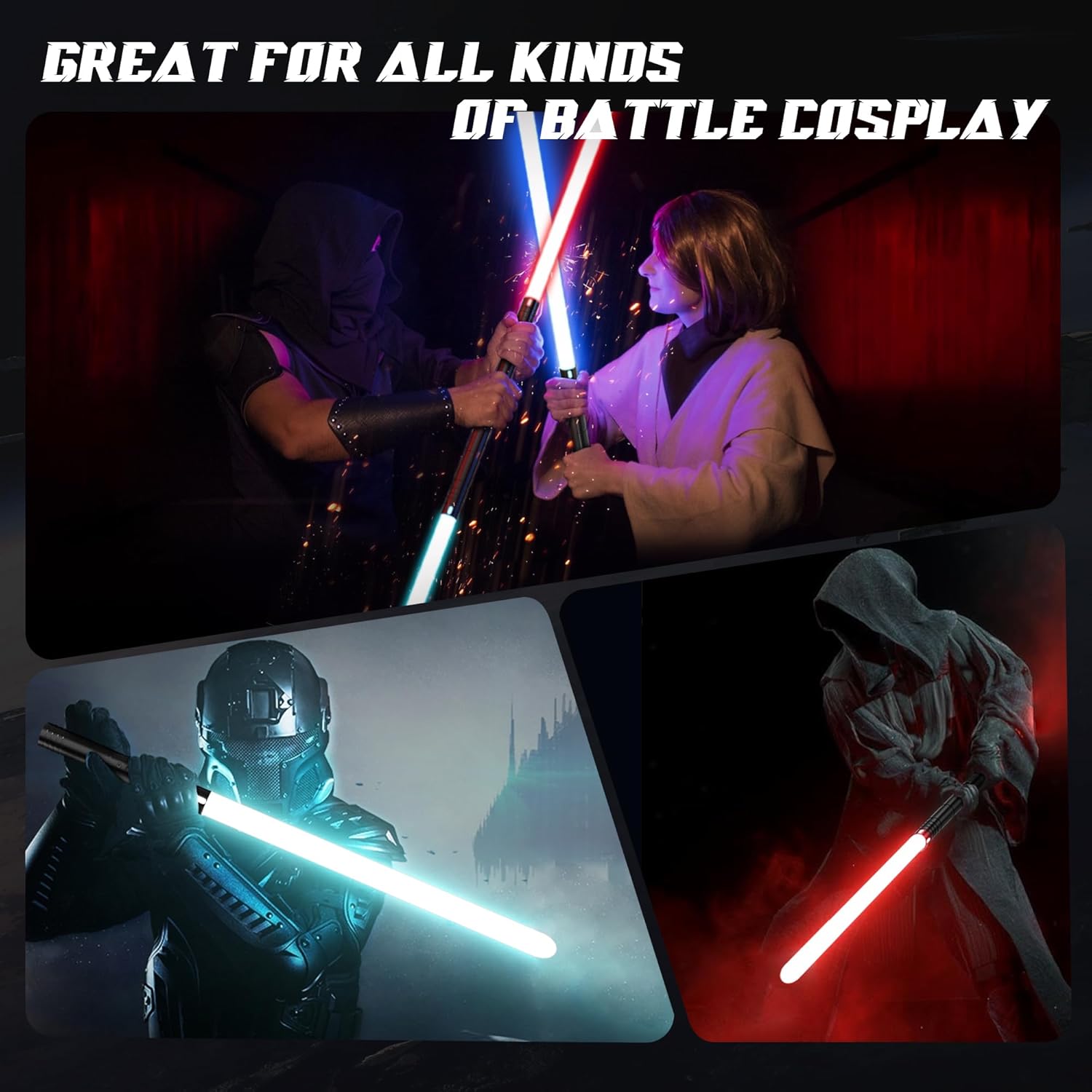 Thumbnail 6 de RGB 15-Color USB Rechargeable Lightsaber 2-Pack