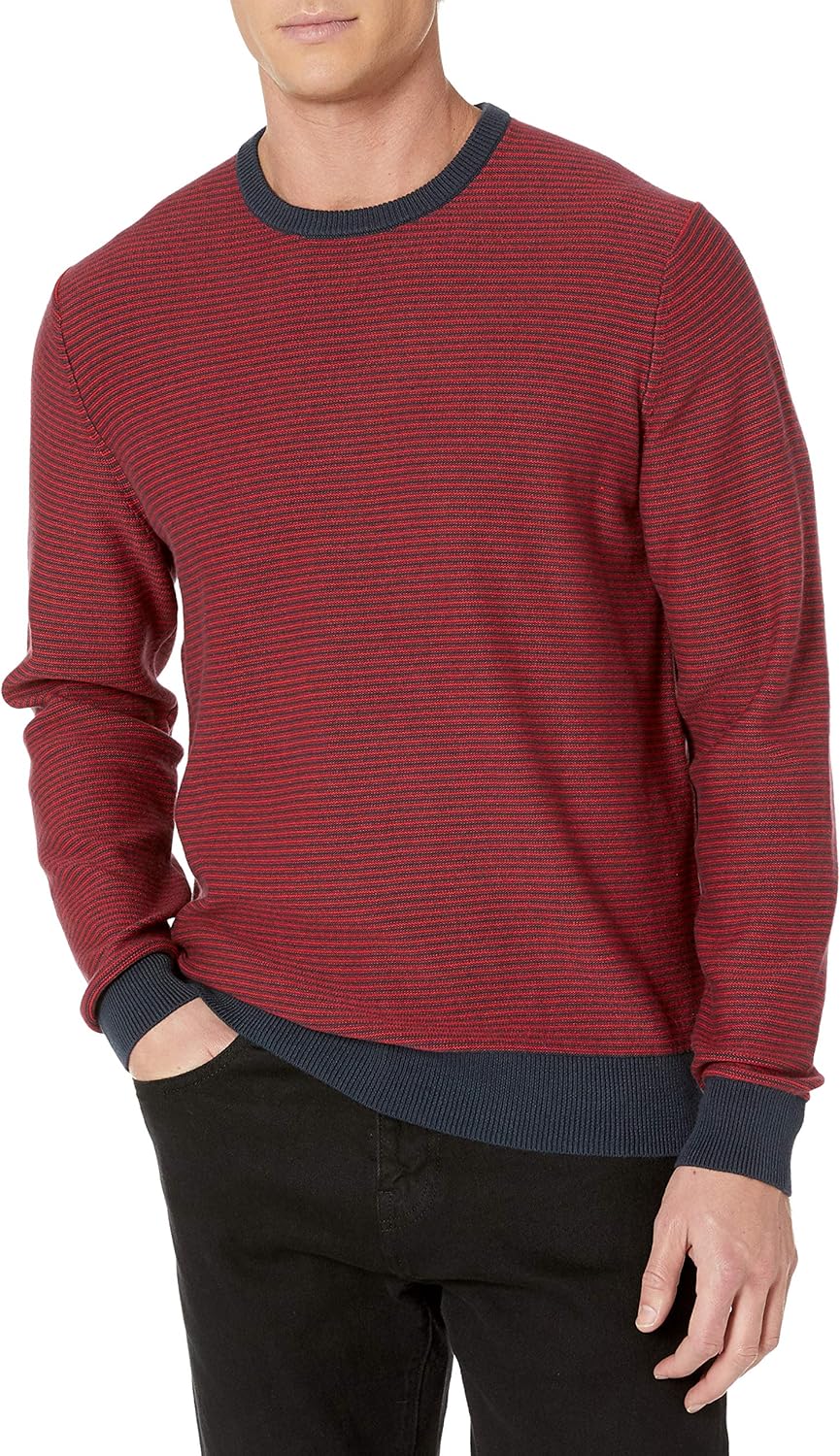 Thumbnail 6 de Amazon Essentials Herren Langärmliger Pullover mit Rundhalsausschnitt – 100% Baumwolle, Tailliert mit lockerer Brustpartie