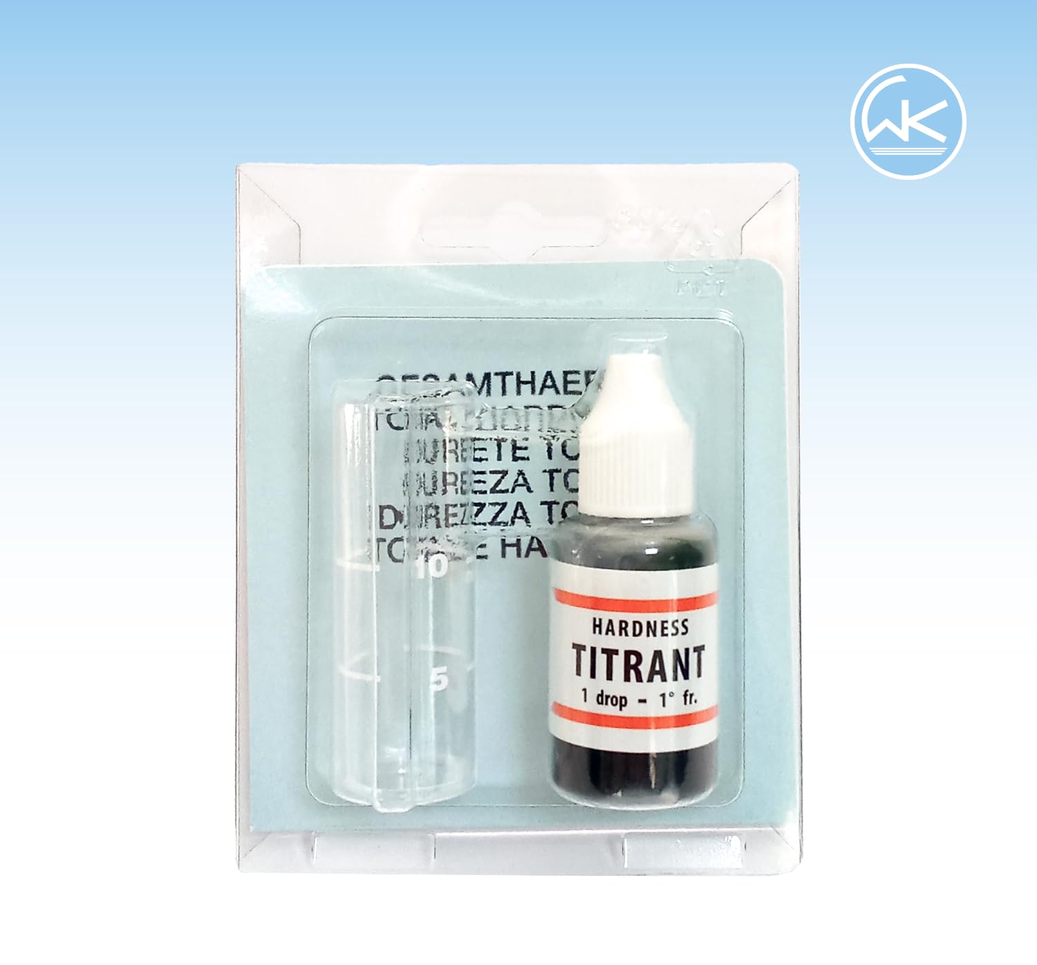 Thumbnail 5 de WK - Kit test d'analyse de l'eau : compteur de dureté et présence calcaire, flacon de titrant 10 ml