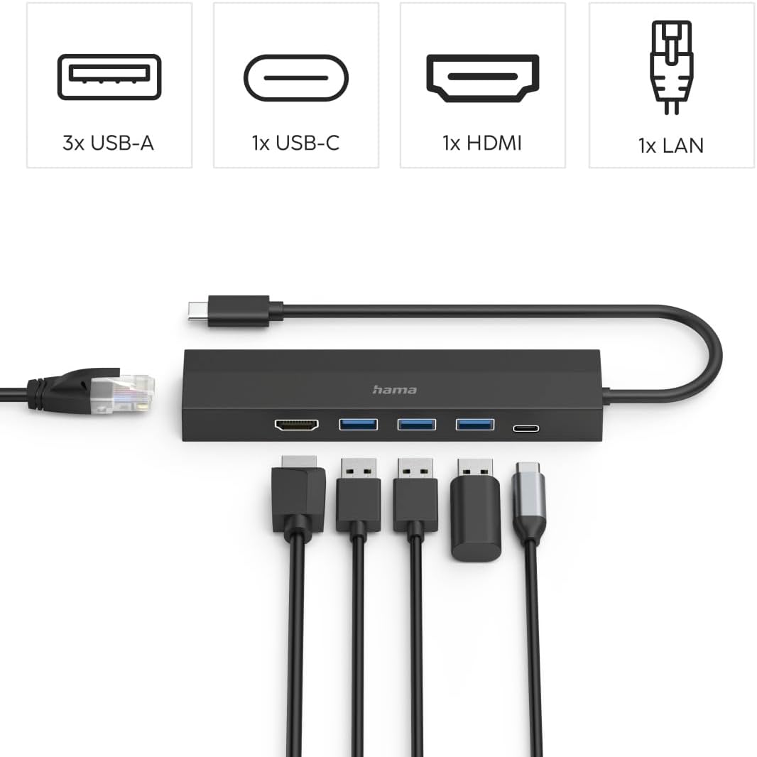 Detalle 2 de Hama Hub USB-C Multiports, 6 ports