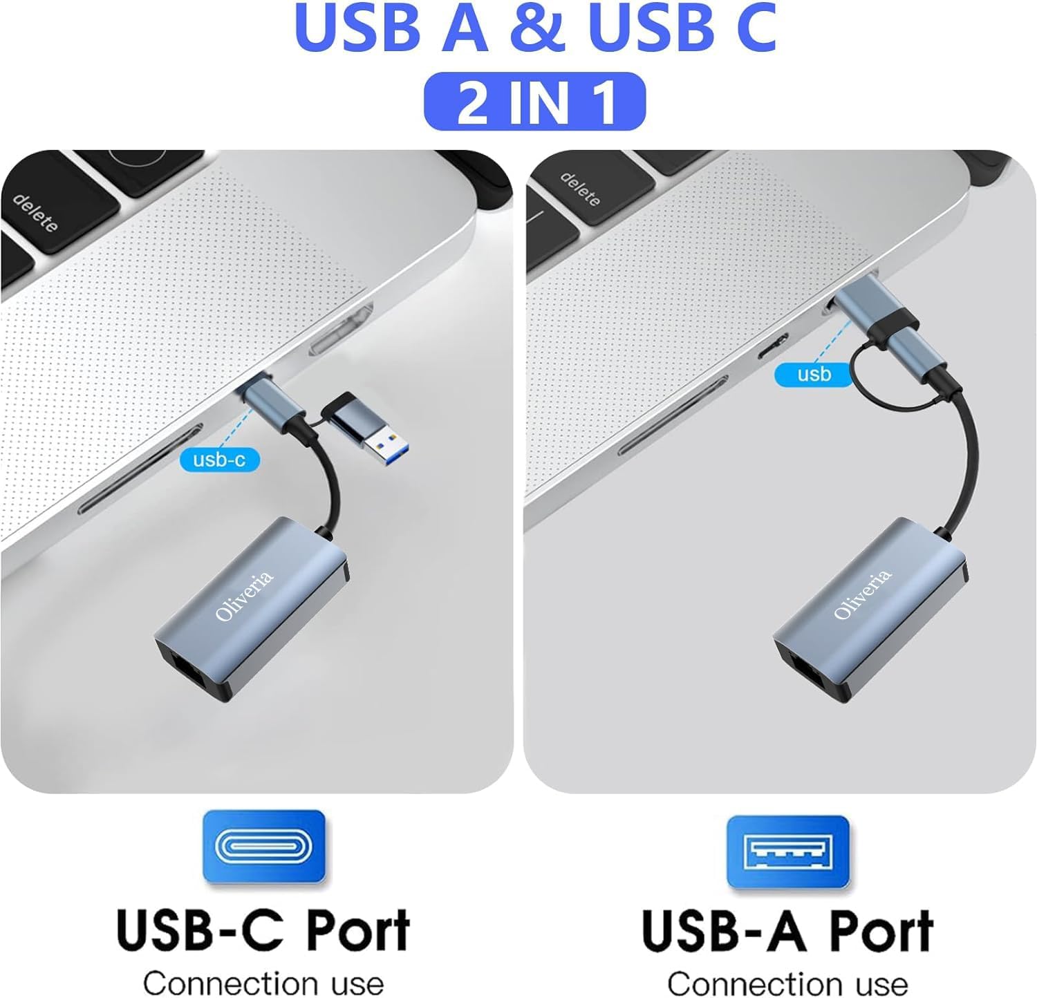Thumbnail 6 de Oliveria USB-C a Ethernet 1000 Mbps 📡