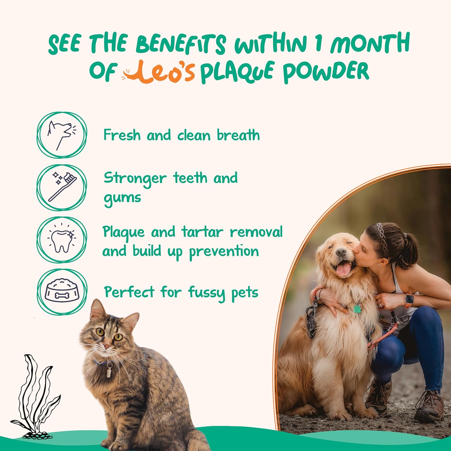 Detalle 2 de LEO's Plaque Off Powder For Dogs & Cats – 200g