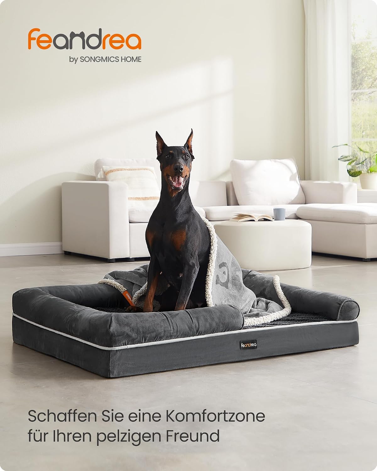 Detalle 2 de Feandrea Orthopädisches Hundebett 120×85 cm