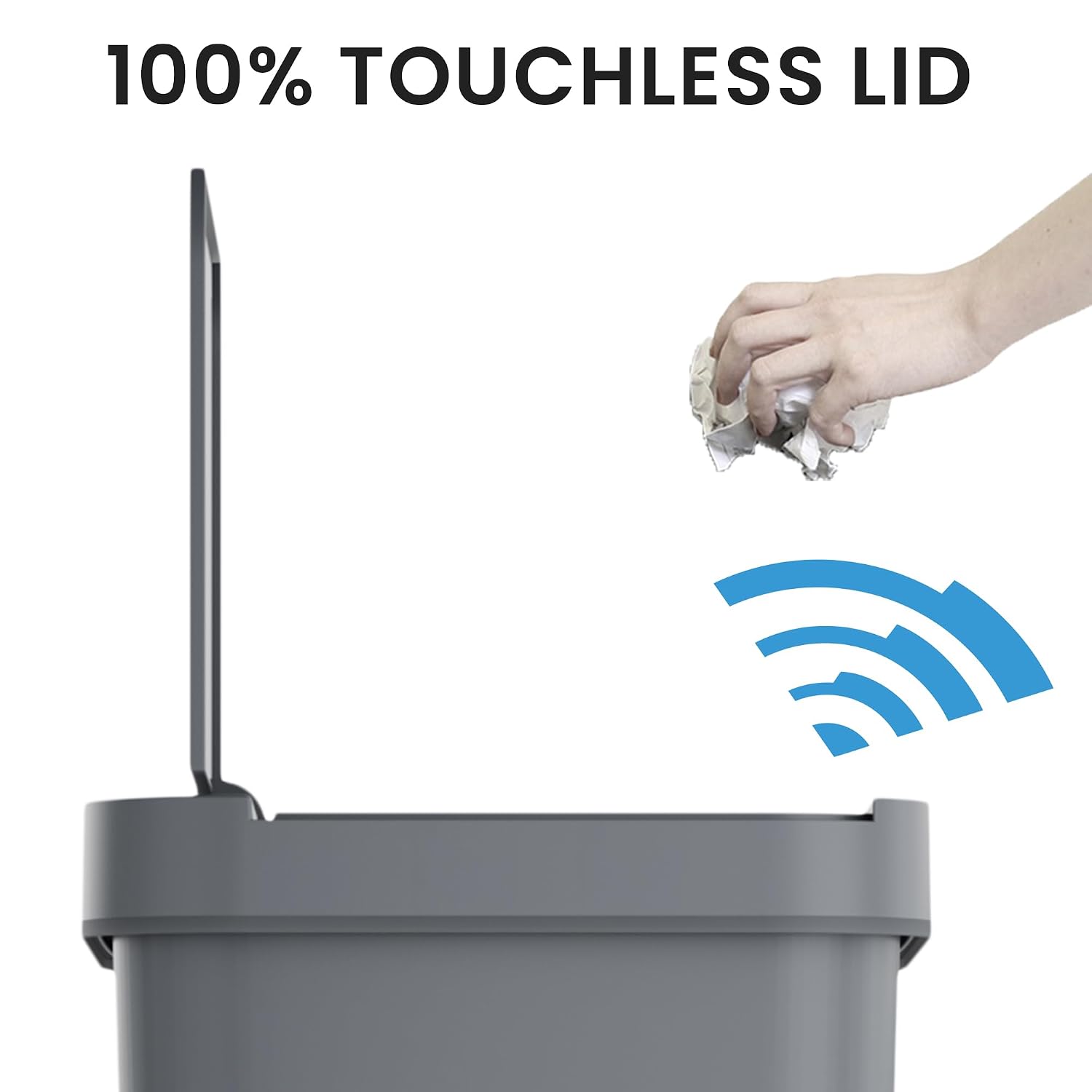 Thumbnail 1 de iTouchless Sensor Kitchen Trash Can, 50 L