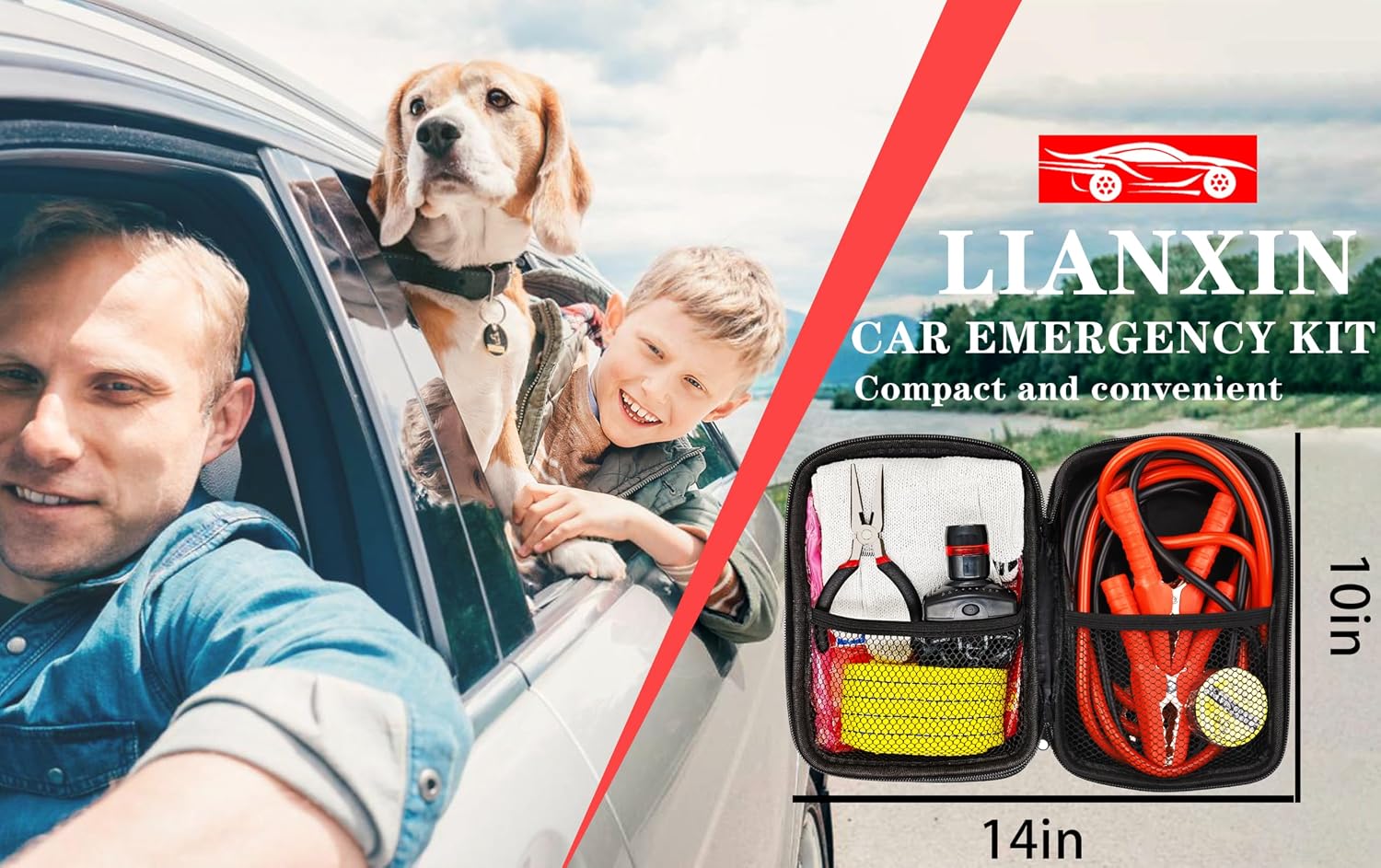 Thumbnail 6 de Car Emergency Kit with Jumper Cables