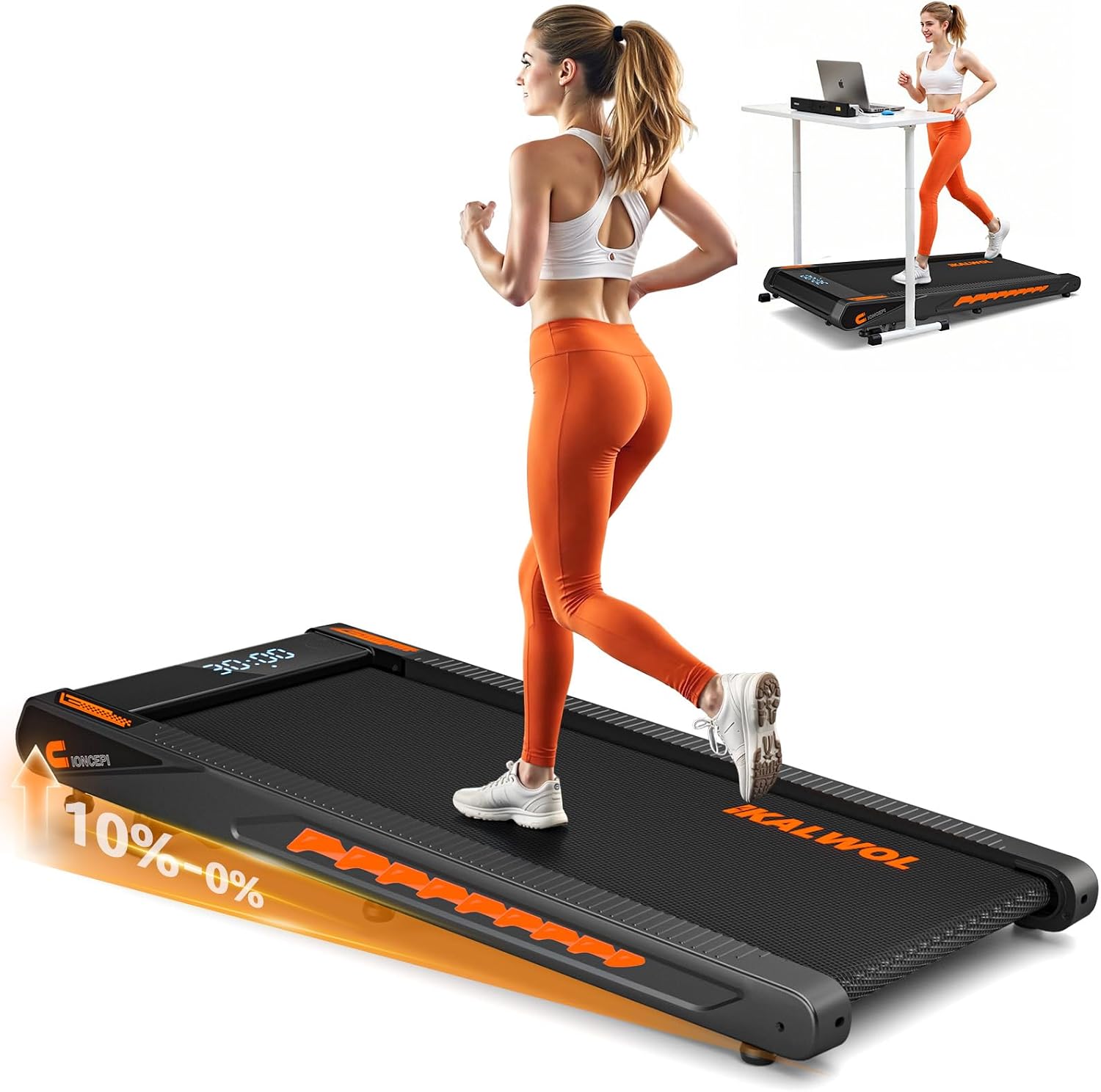 Detalle de Walking Pad Treadmill with 10% Incline