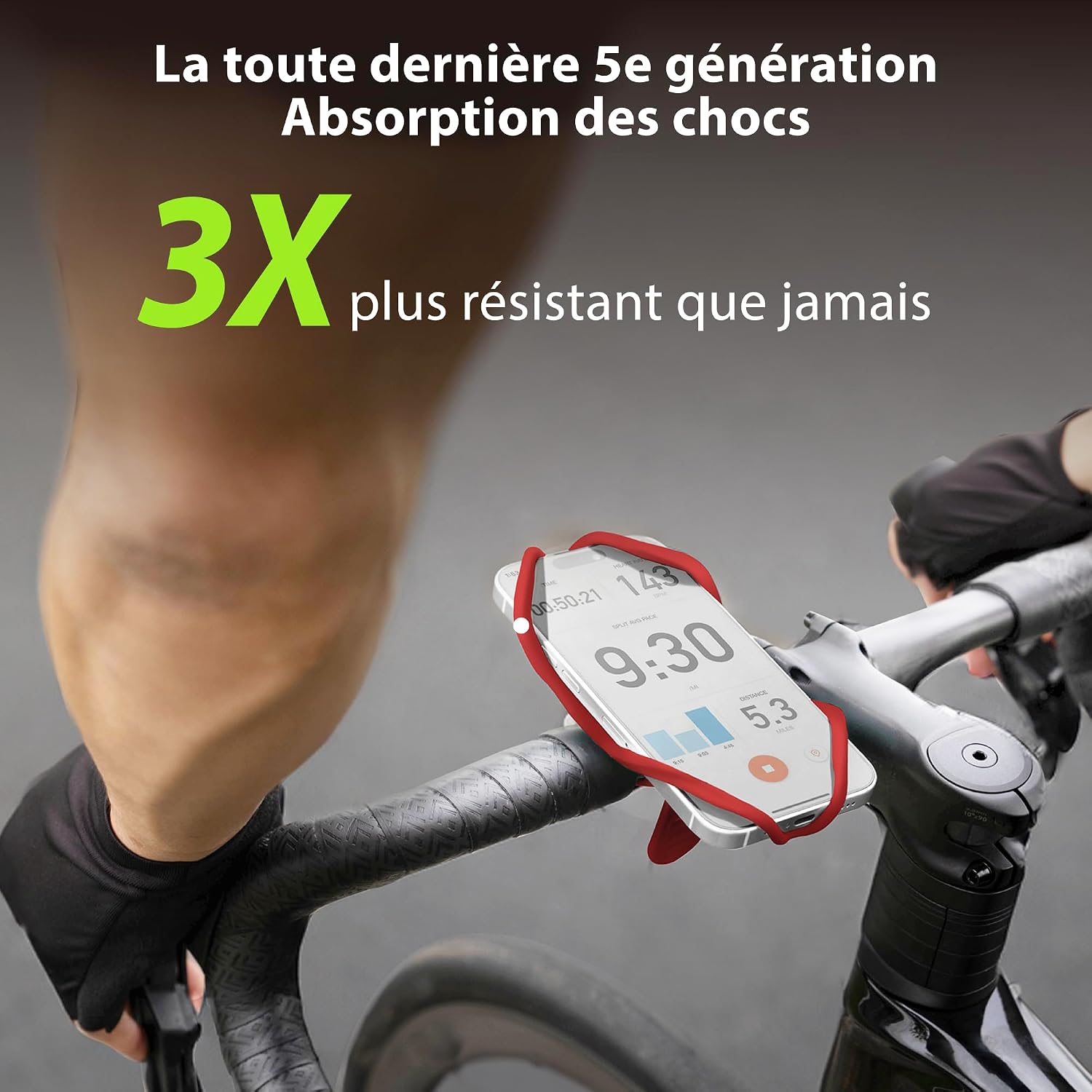 Detalle de Bone Bike Tie 5 Support téléphone vélo 4,7–7,2"