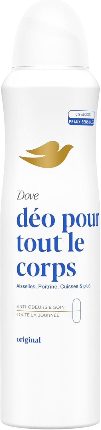 Thumbnail 1 de Dove Déodorant Corps Spray Original – Anti-odeurs et soin 72h, sans alcool, 2x150 ml
