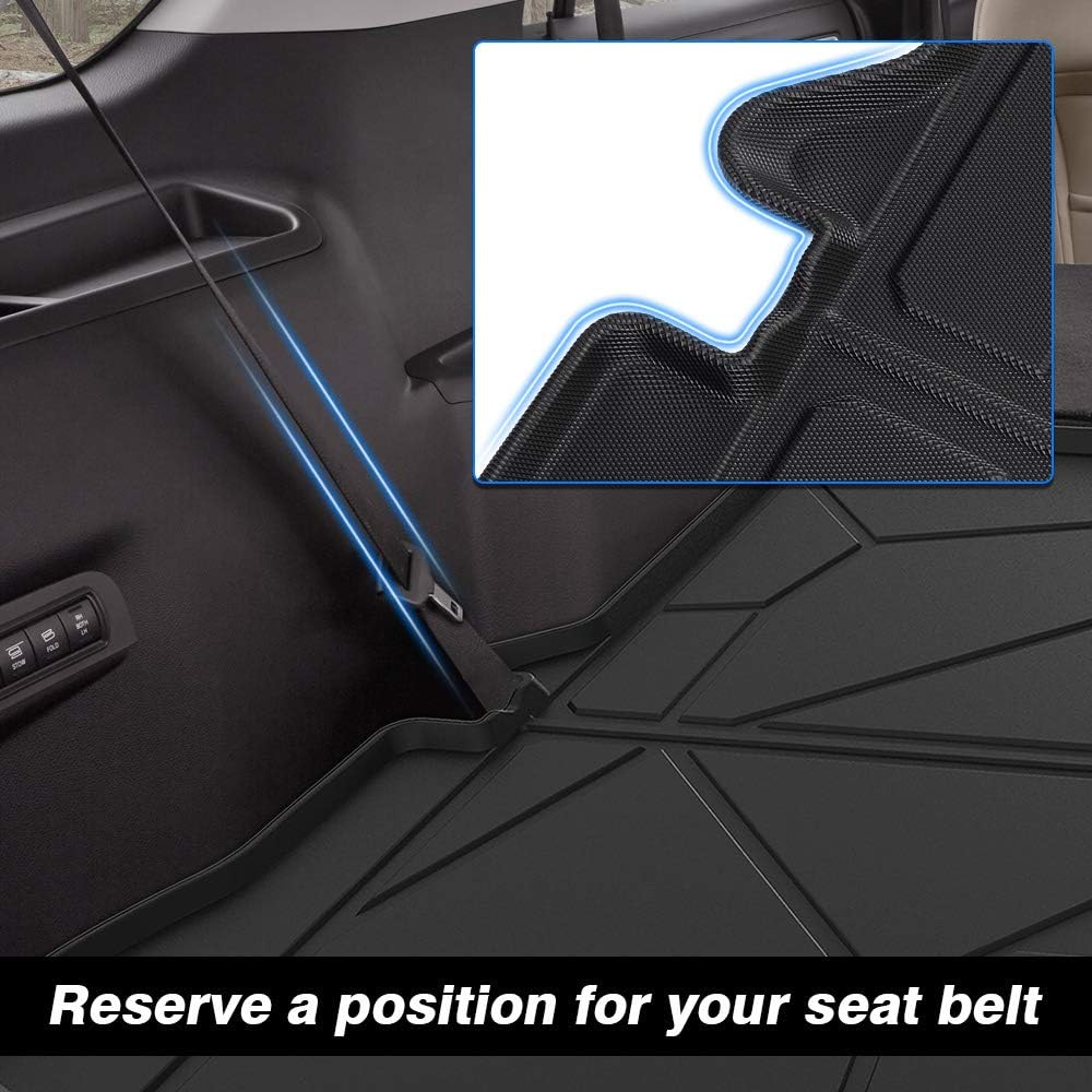 Thumbnail 5 de KUST Trunk Cargo Mat for 2011–2019 Ford Explorer — All-Weather Rear Cargo Liner (TPE Rubber, Raised Edge)