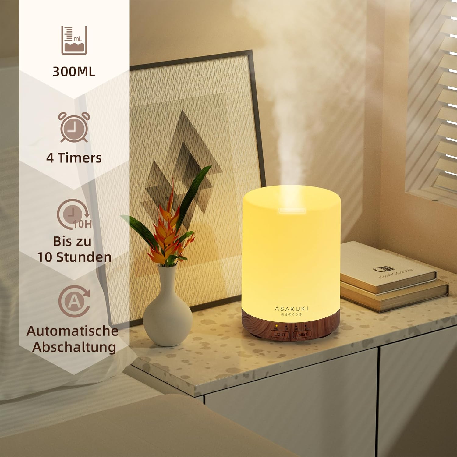 Thumbnail 2 de ASAKUKI Aroma Diffuser 5 in 1