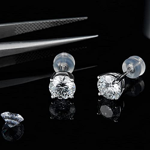 Thumbnail 4 de Moissanite Stud Earrings Sterling Silver 925 for Women