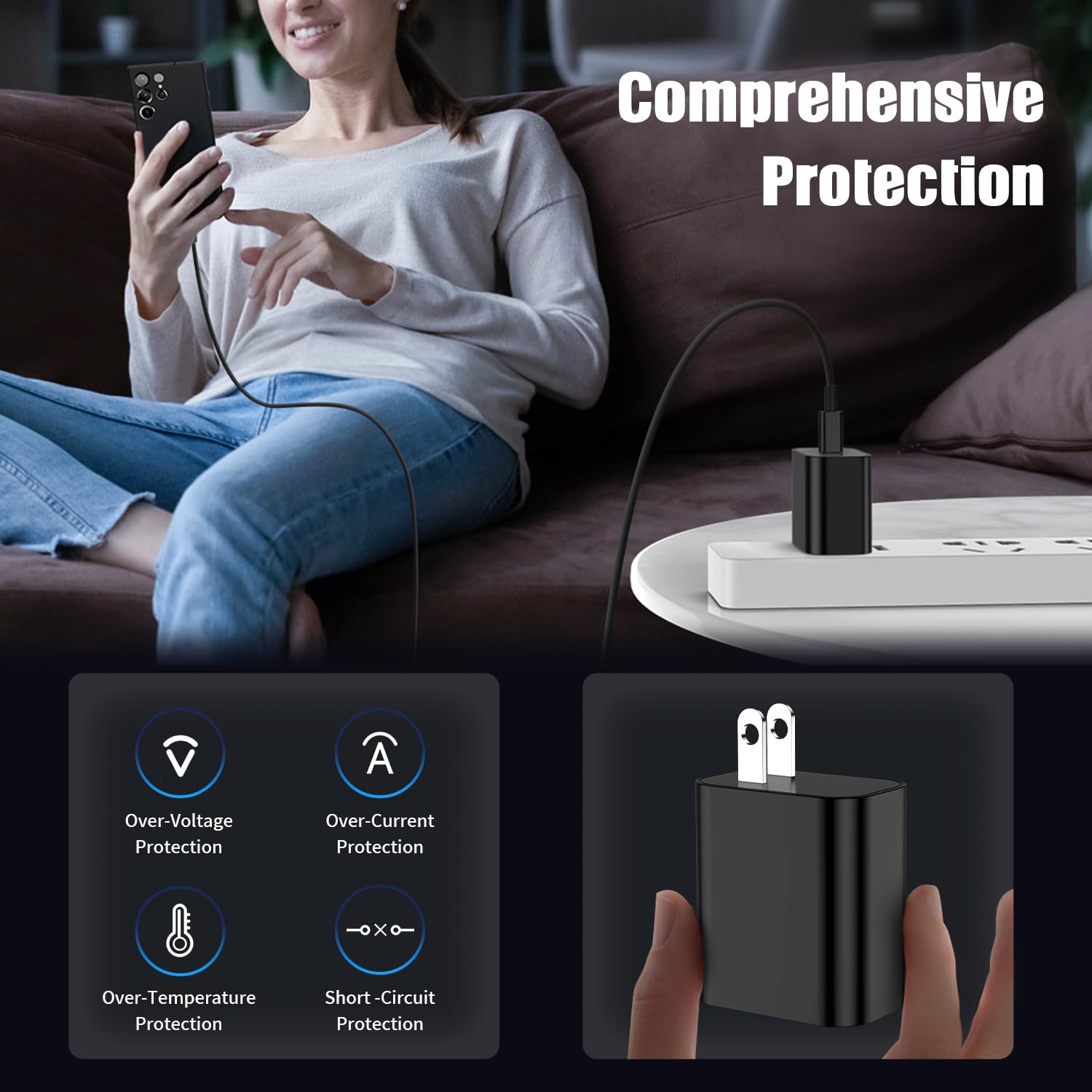 Thumbnail 3 de Samsung Galaxy S24 Ultra 3-pack USB-C charger with 6ft cable