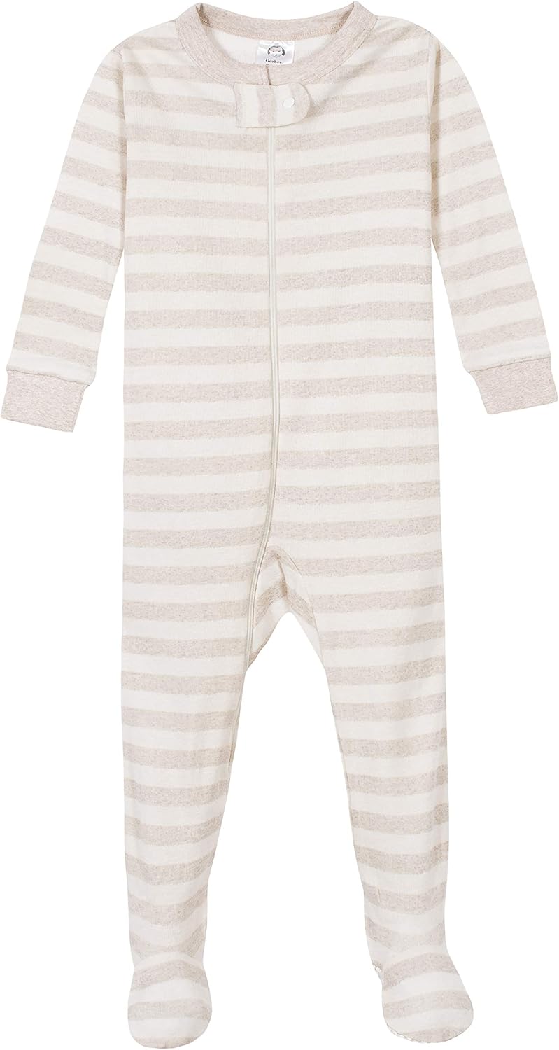 Detalle de Gerber Baby-Boys 4-Pack Footed Pajamas : grenouillères-pantoufles pour bébés garçon (Lot de 4)
