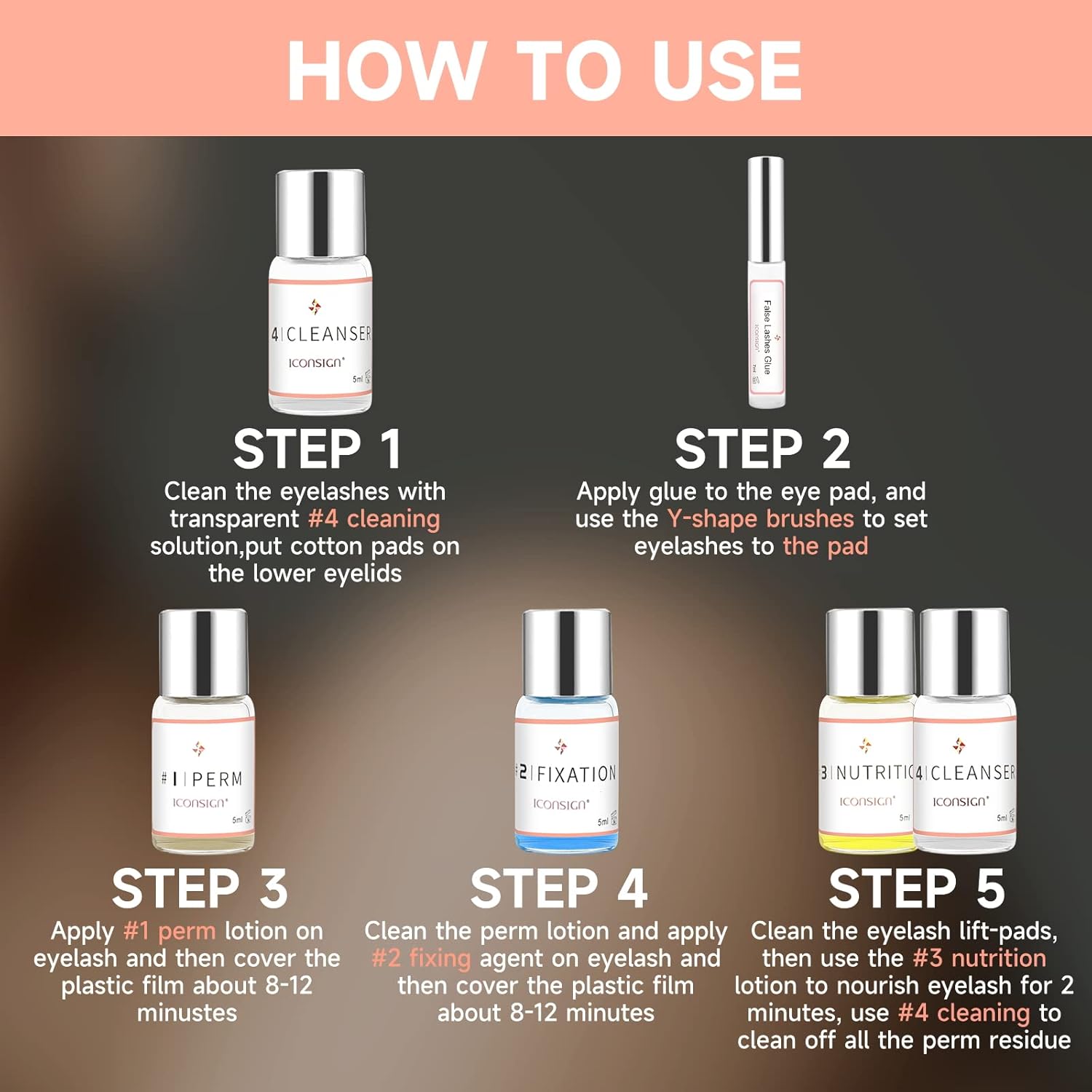 Detalle de Lash Lift Kit: Professional Eyelash Perm Kit for Salon-Quality Results at Home