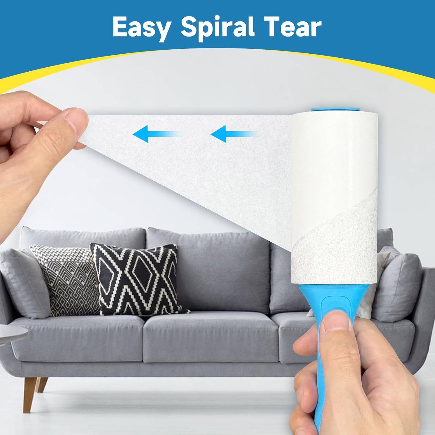 Detalle 2 de Swihauk 600-Sheet Extra Sticky Lint Roller