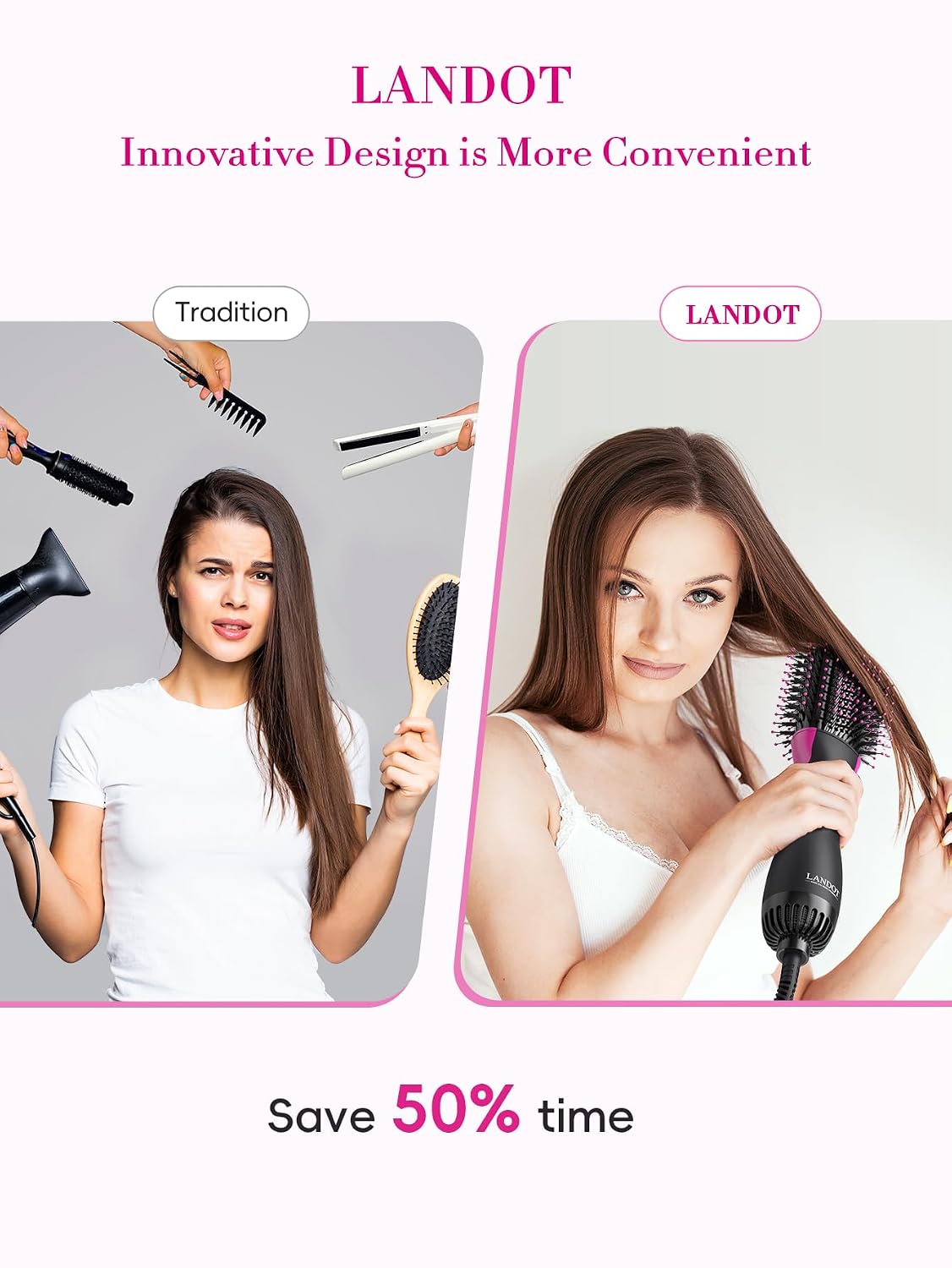 Detalle 1 de Hair Dryer Brush 60mm Oval Volumizer