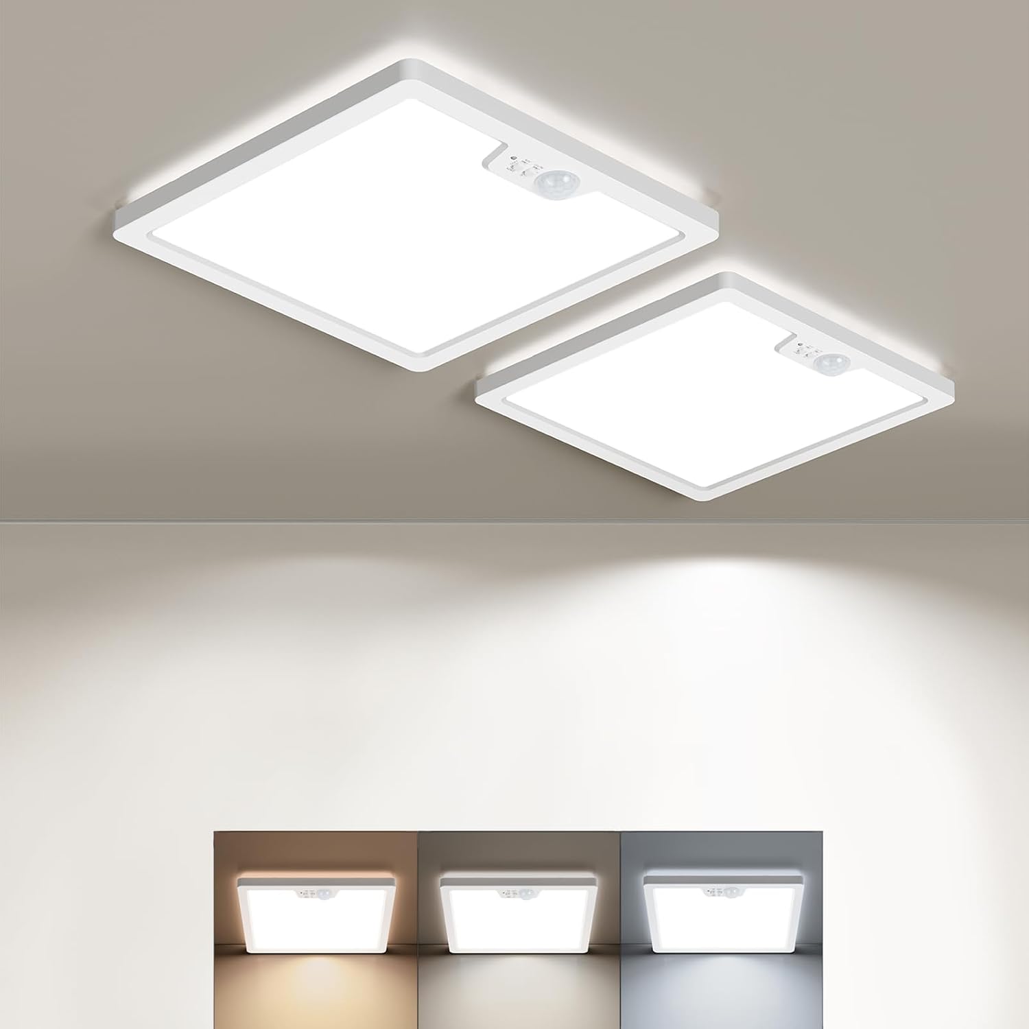 Detalle de BLNAN 18W LED Deckenleuchte mit Bewegungsmelder