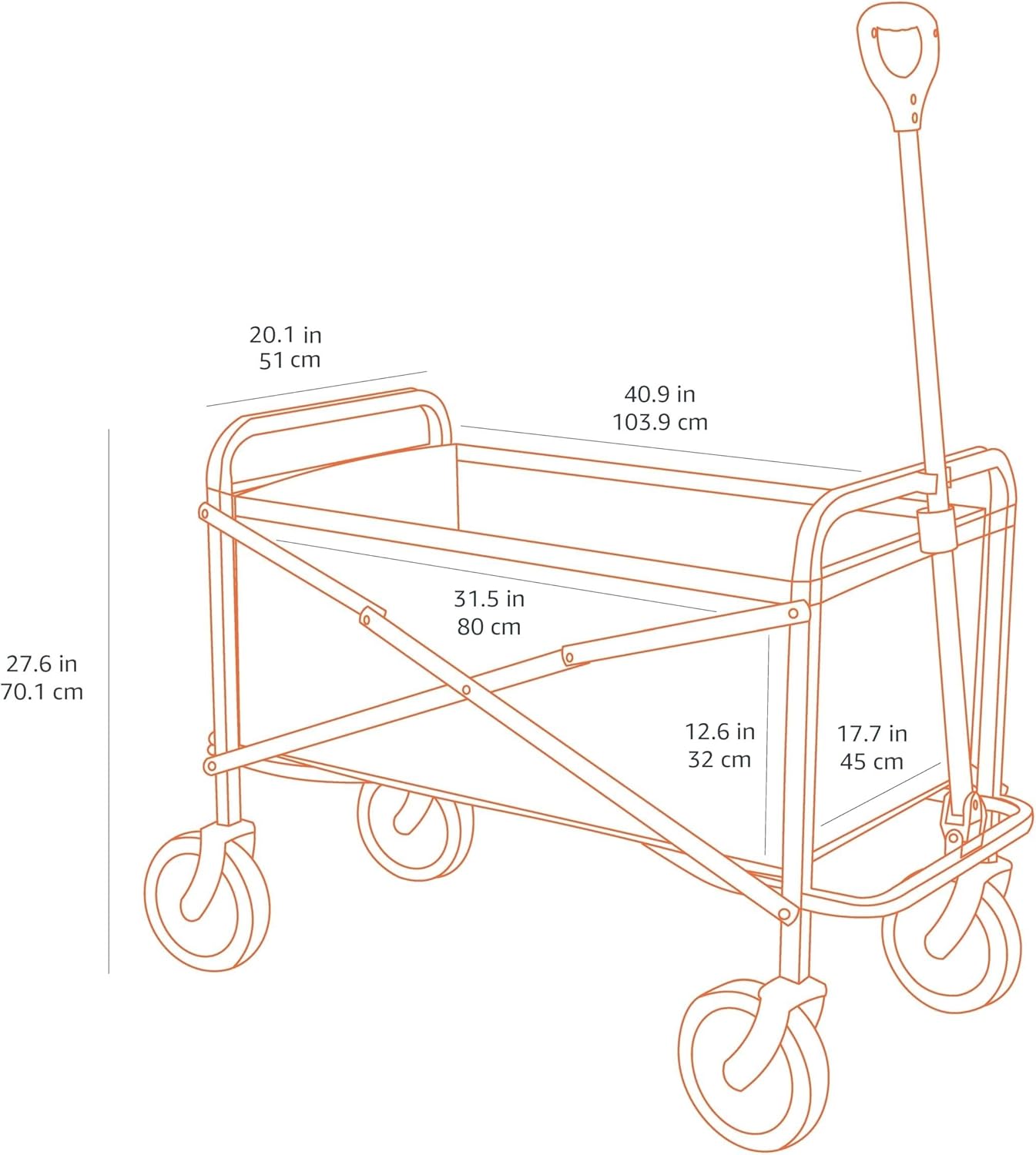 Thumbnail 4 de Amazon Basics Carrello da giardino 120 kg 🛒
