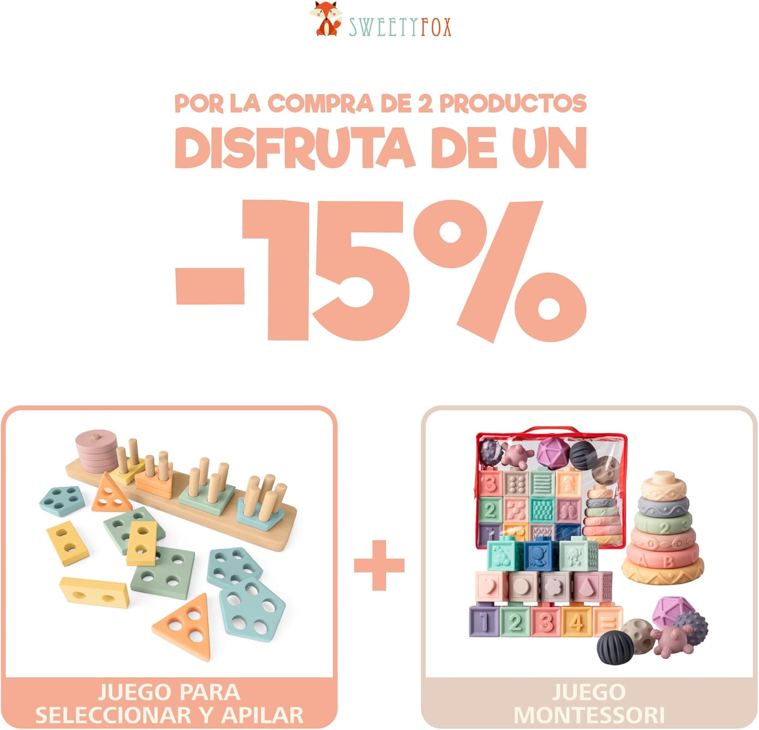 Thumbnail 6 de Sweety Fox Juguetes Montessori apilables