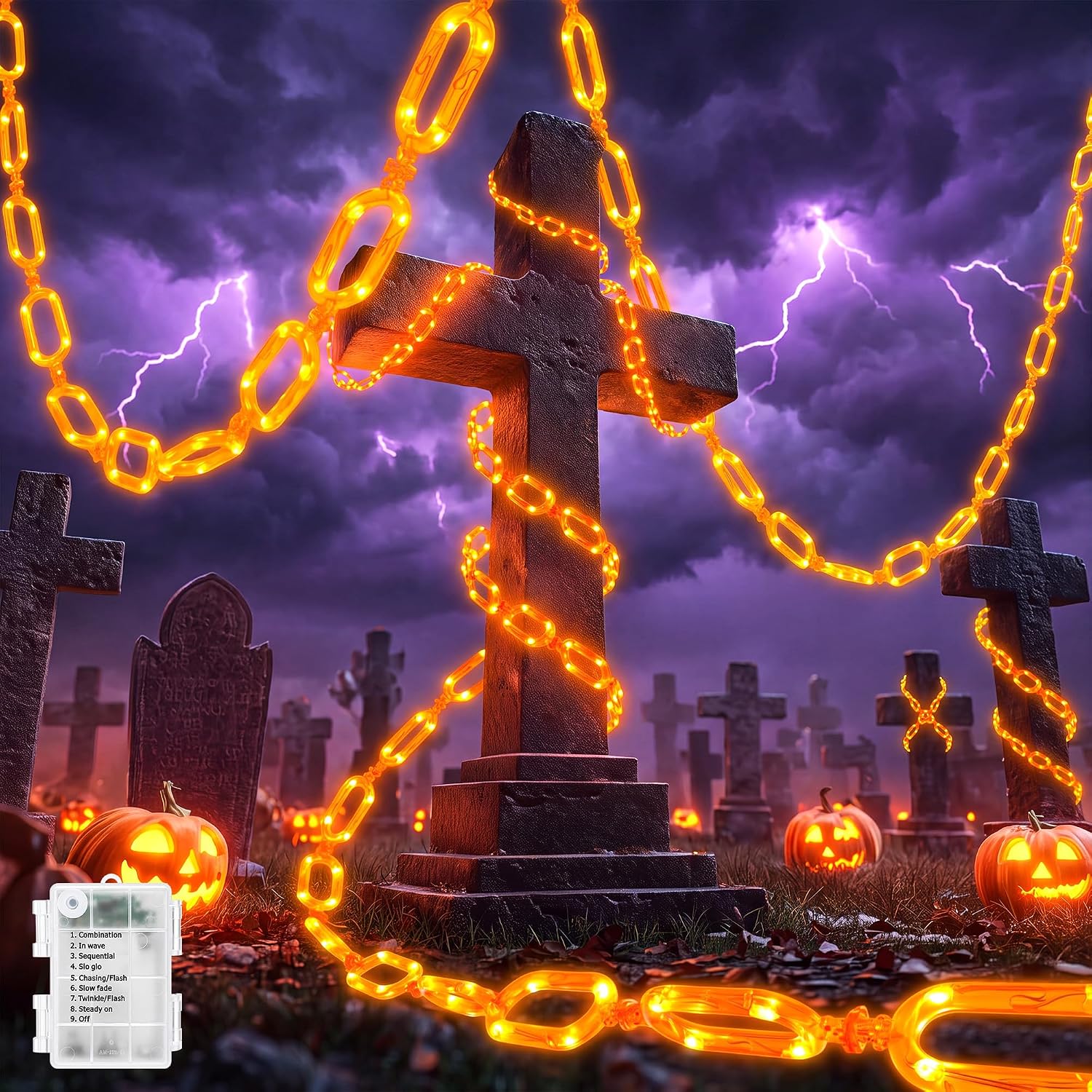 Detalle de Brightown Halloween string lights, 10-foot