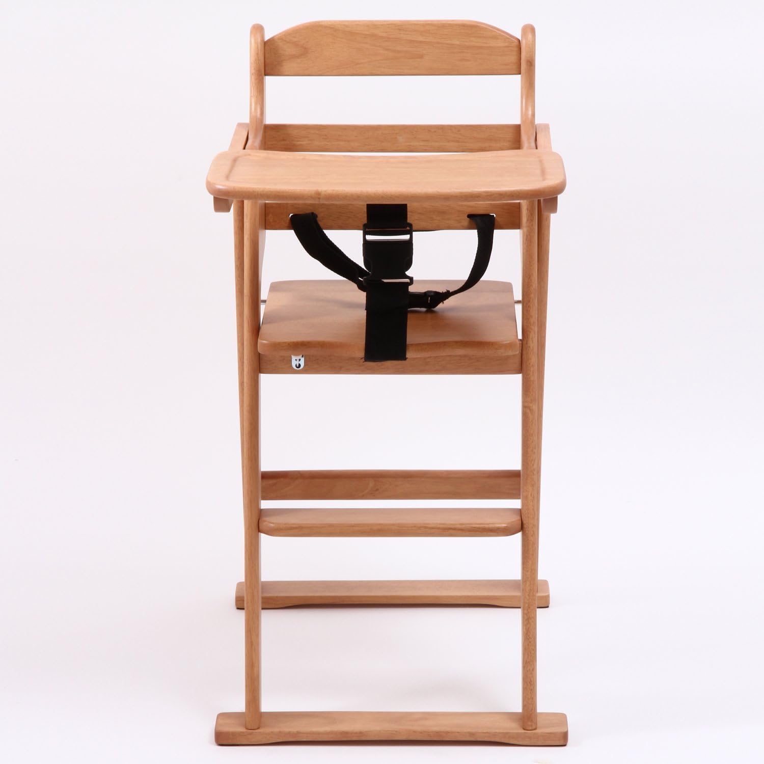 Detalle de 不二貿易 17332 木製ベビーチェア テーブル付き・折りたたみ式 ナチュラル