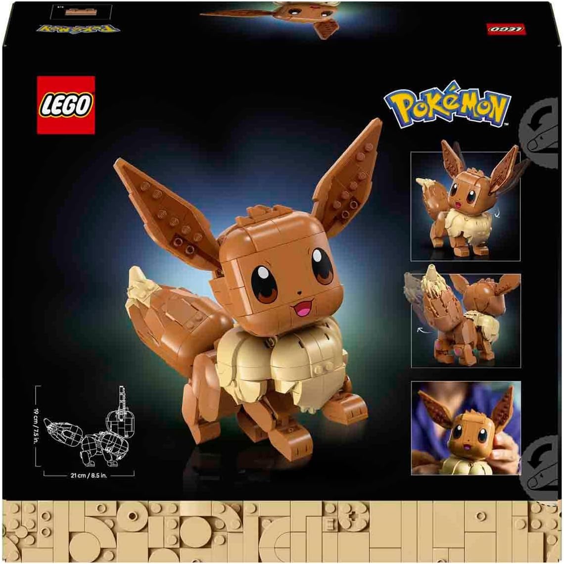 Detalle 2 de LEGO 72151 Pokémon Eevee Building Set, 587 Pieces with Posable Features