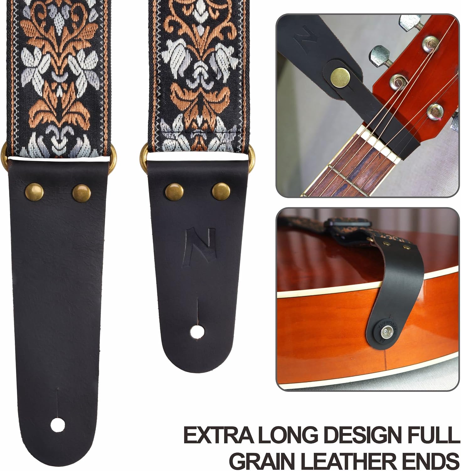Thumbnail 2 de Nefelibata Gitarrengurt 2 Zoll mit Tasche